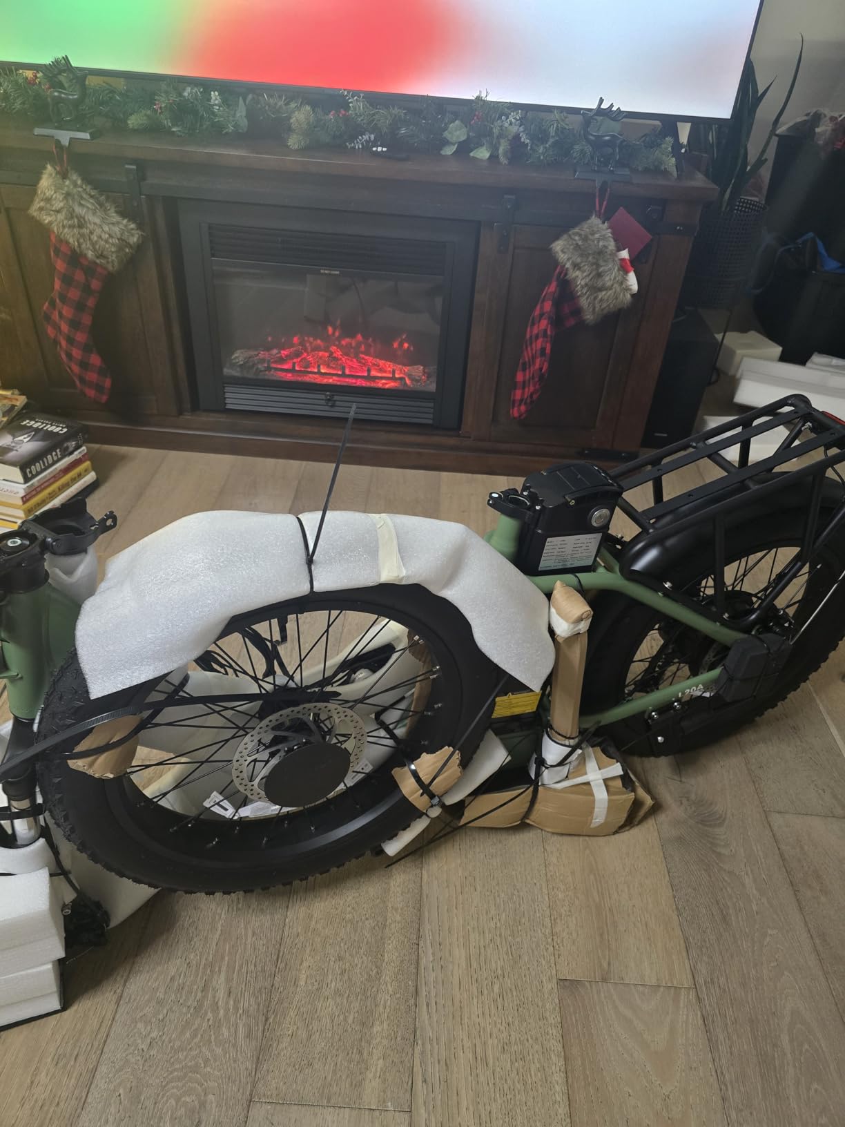 1300W Folding Electric Bike for Adults, 75 Miles PAS Range, 52V 13Ah Removable Battery, 20