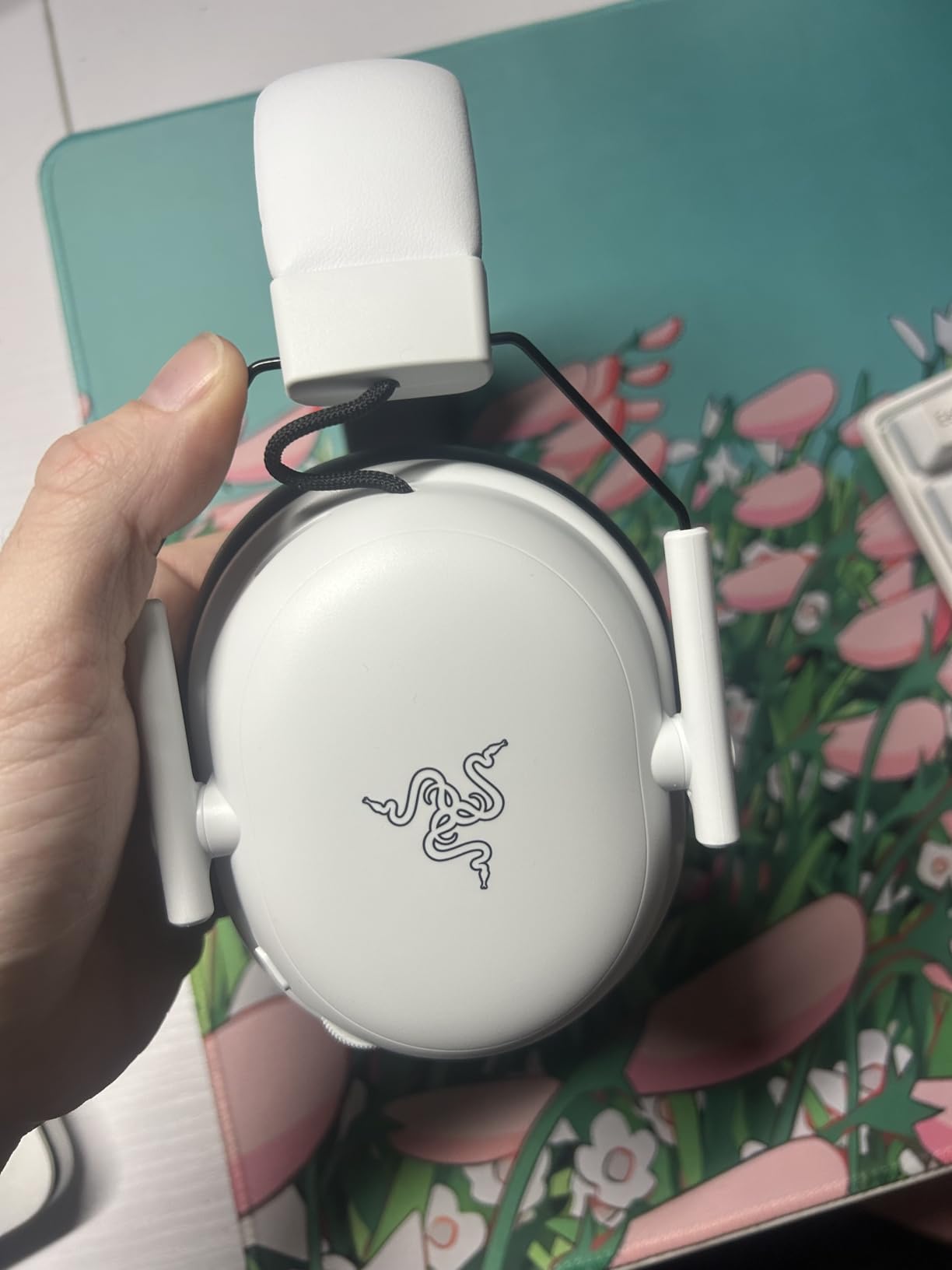 Razer BlackShark V3 Wireless Gaming Headset for PC: 50mm Drivers - Super Wideband Mic - 2.4 GHz, Bluetooth, USB - Works with Mac, PS5, Nintendo Switch, Smartphone - 70 Hr Battery - Black customer photo 1