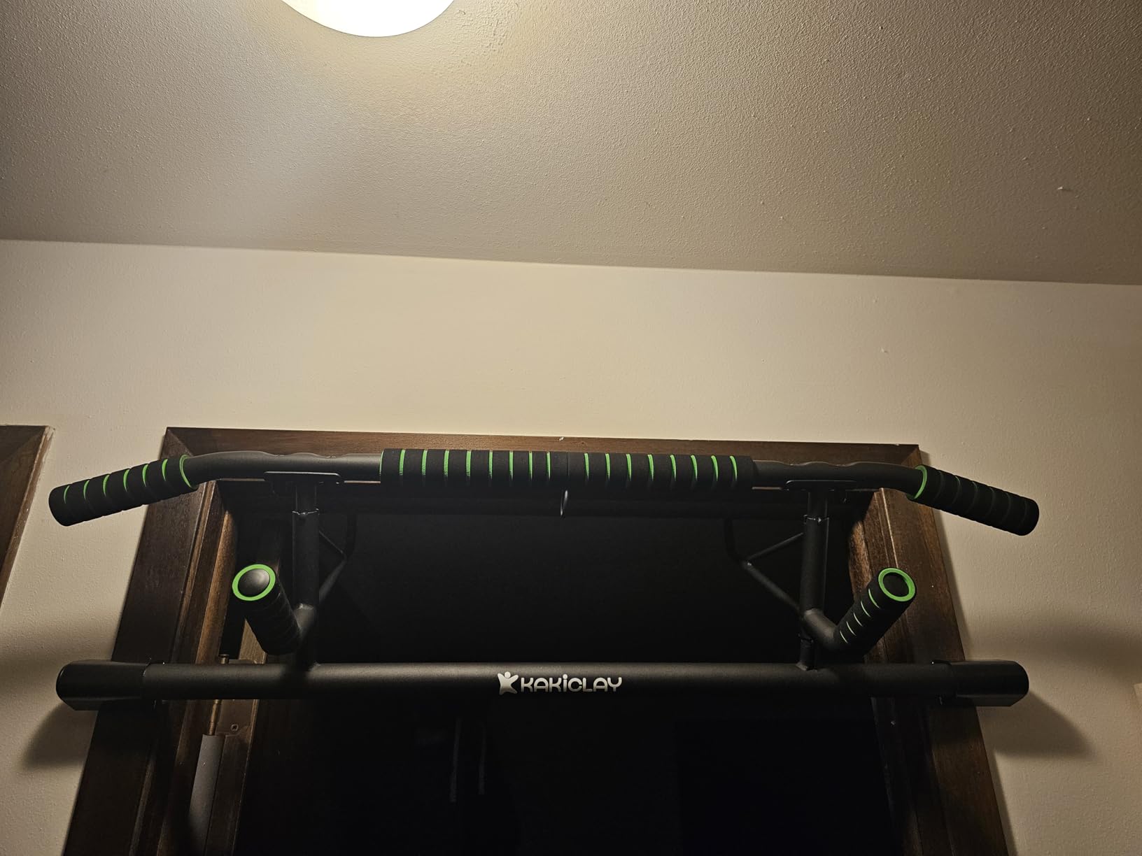 New Upgrade Pull Up Bar for Doorway - Foldable Design & Space-Saving, Upto 440 Lbs Capacity, No Screwing or Slipping - USA Original Patent, Designed, Shipped, Warranty customer photo 1