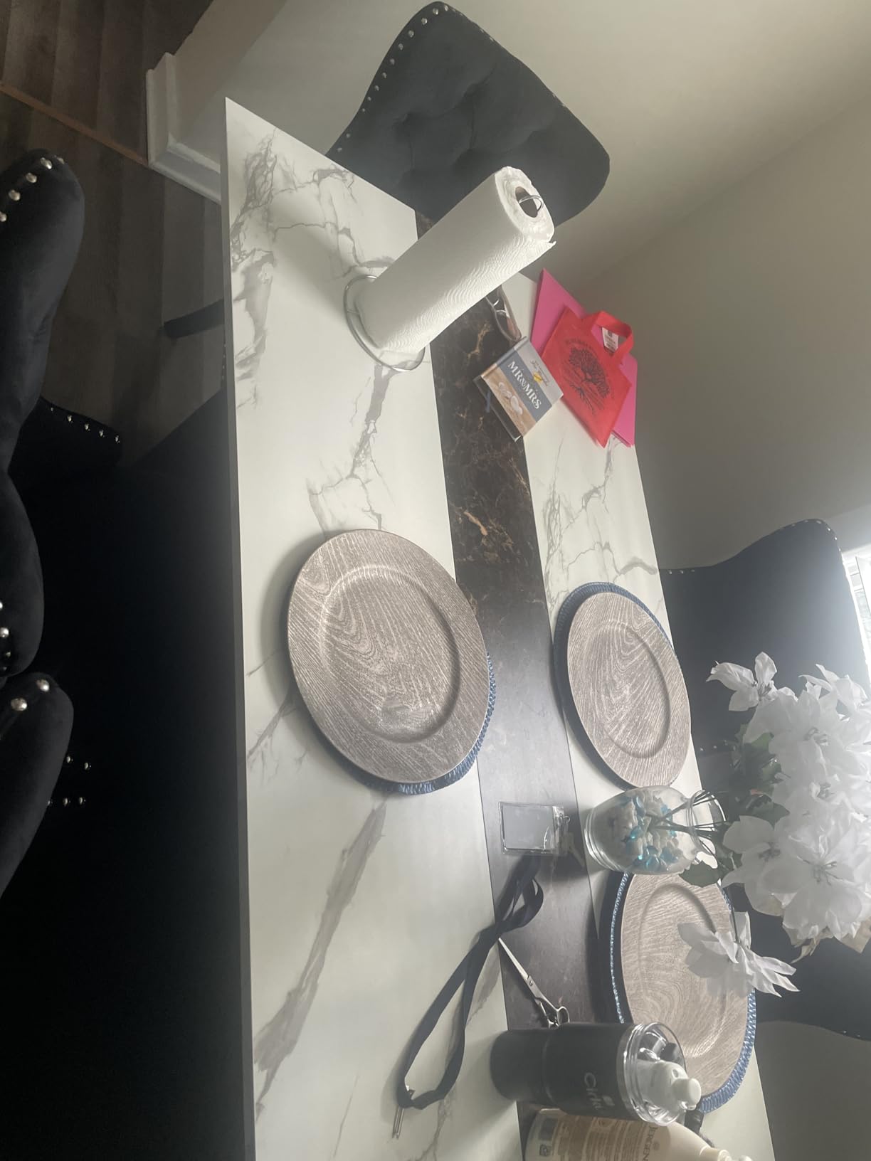 78 Inch Dining Table for 6 8 People,Modern Rectangular Kitchen Table W/Waterproof Tabletop,Large Modern Dining Room Tables W/Adjustable Legs,Wooden Dinner Table for Kitchen Dining Room Customer Review 78 Inch Dining Table for 6 8 People,Modern Rectangular Kitchen Table W/Waterproof Tabletop,Large Modern Dining Room Tables W/Adjustable Legs,Wooden Dinner Table for Kitchen Dining Room - Customer Photo 2