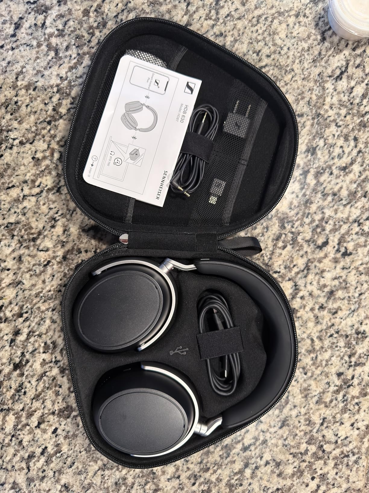 Sennheiser HDB 630 Wireless Over-Ear Headphones - Hi-Res Audiophile Sound, Adaptive Noise Cancellation, Parametric EQ, 60 Hour Battery Life, Includes USB-C Low-Latency Bluetooth Adapter - Black customer photo 2