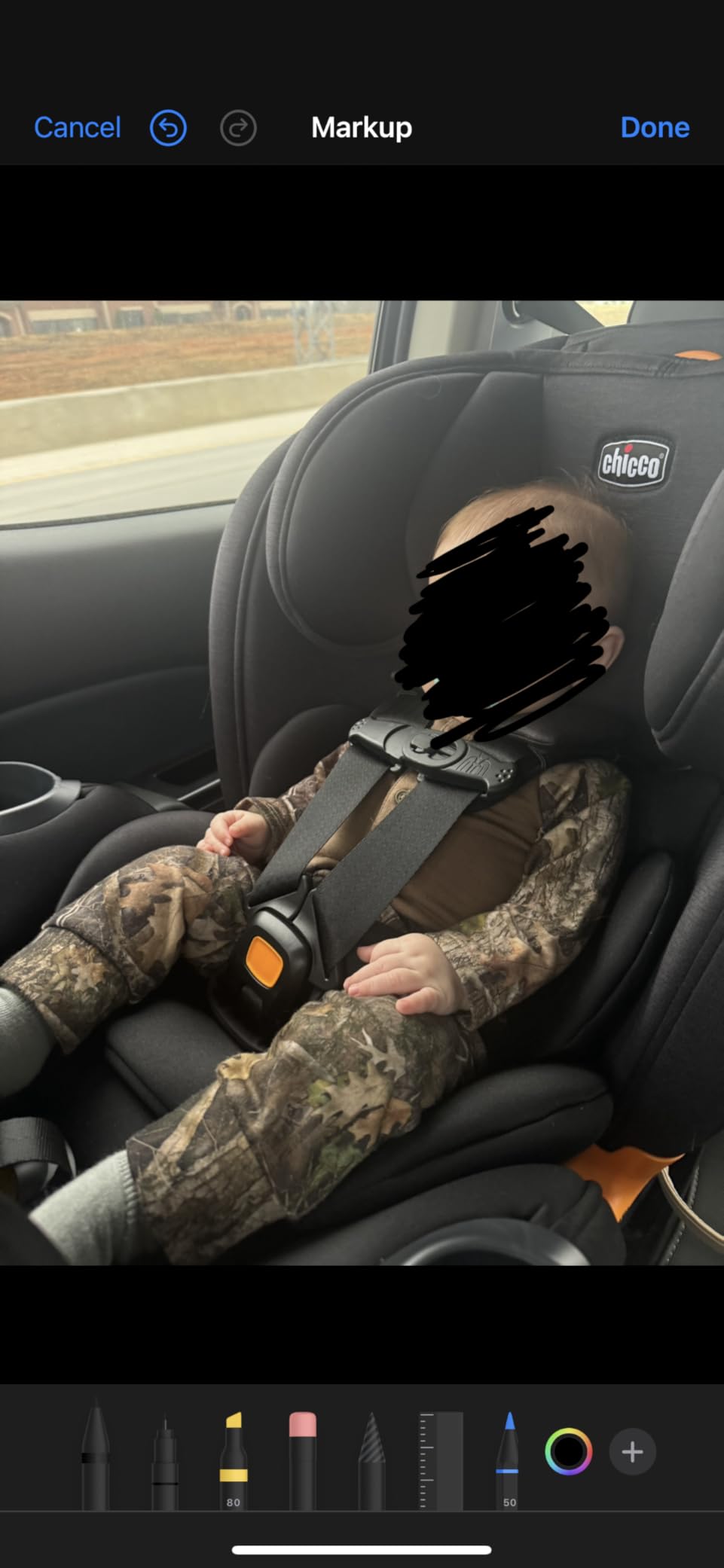 Chicco OneFit Max ClearTex All-in-One Car Seat with LeverLock Installation, Slim Design, Convertible Car Seat, Seat for Infants and Children 5-100 lbs | Energy/Black customer photo 1