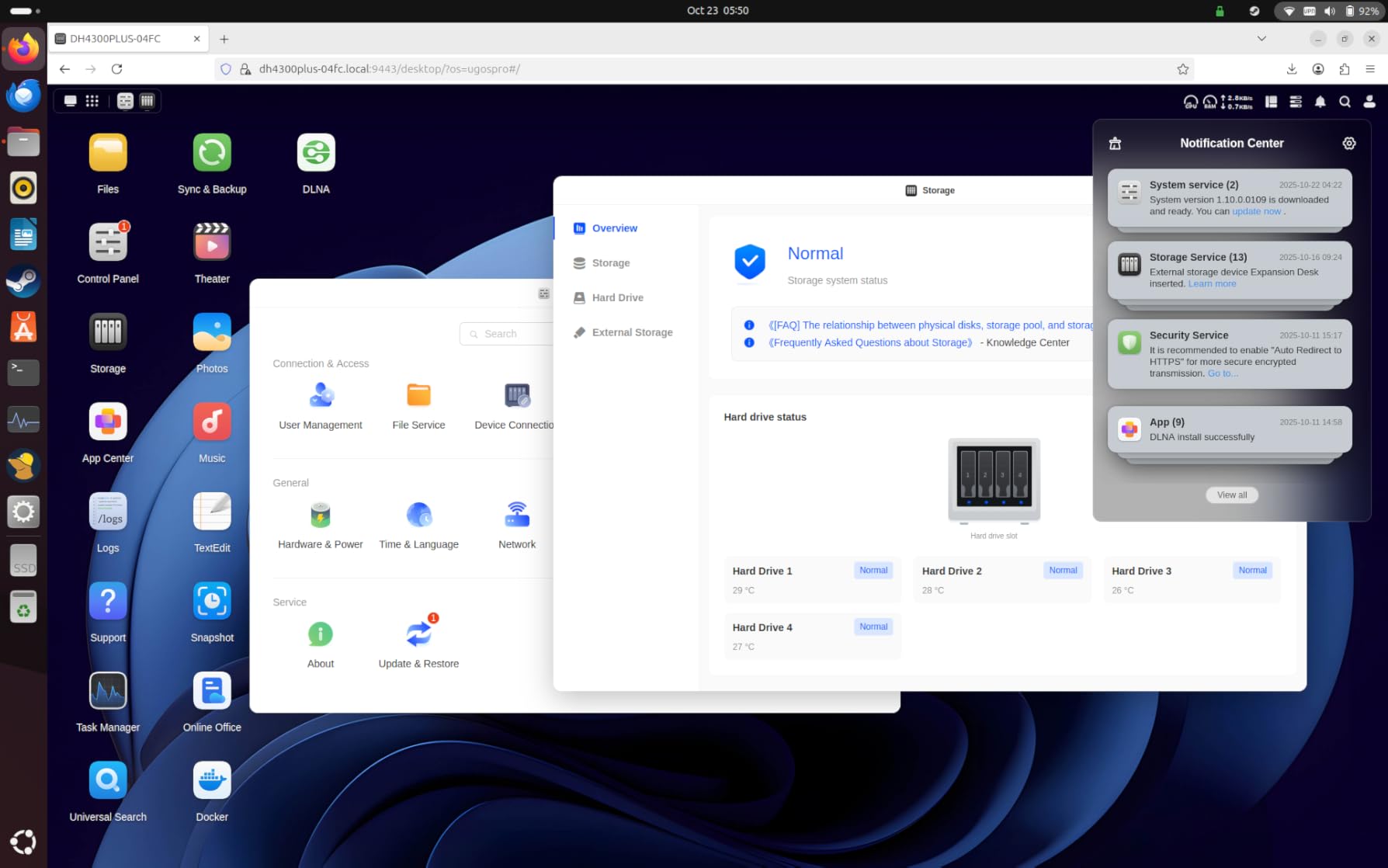UGREEN NAS DH2300 2-Bay Desktop NASync, Support Capacity 60TB (Diskless), Remote Access, AI Photo Album, Beginner Friendly System, 4GB on Board RAM,1GbE, 4K HDMI, Network Attached Storage(Diskless) customer photo 2