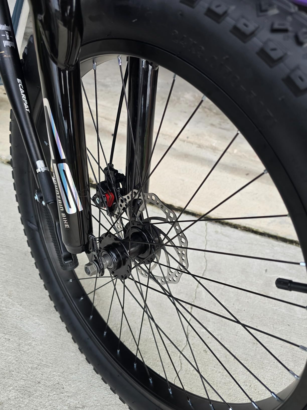 Full Suspension Mountain Bike 24/26 Inch Wheel, 21-Speed Mountain Bicycle with Dual Disc Brakes Thumb Shifter, Carbon Steel Frame MTB Bike for Teenagers Adult Men Women Trail Commuter customer photo 1