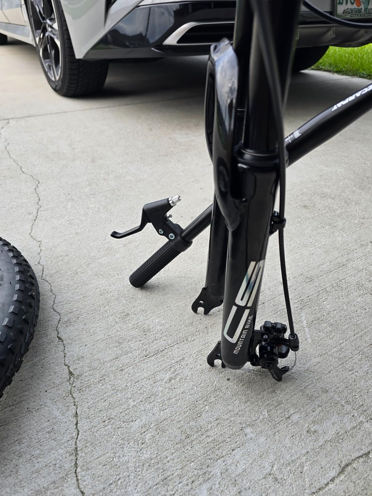 Full Suspension Mountain Bike 24/26 Inch Wheel, 21-Speed Mountain Bicycle with Dual Disc Brakes Thumb Shifter, Carbon Steel Frame MTB Bike for Teenagers Adult Men Women Trail Commuter customer photo 2