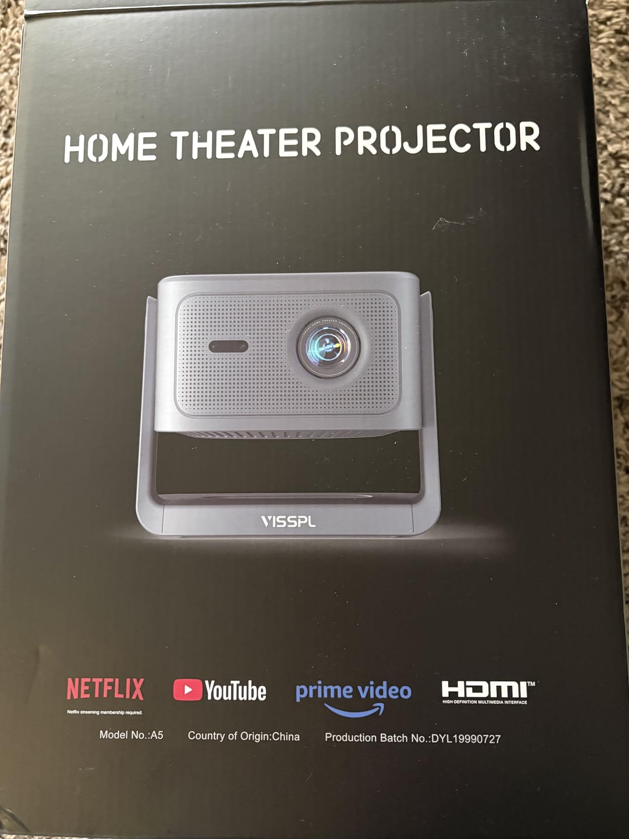 【2200ANSI & Officially-Licensed APP】Smart 4K Projector with WiFi and Bluetooth, VISSPL 3D Dolby Audio and Auto Focus Portable Outdoor Projector, Movie Home Theater Proyector with 360° Adjustable Stand customer photo 1