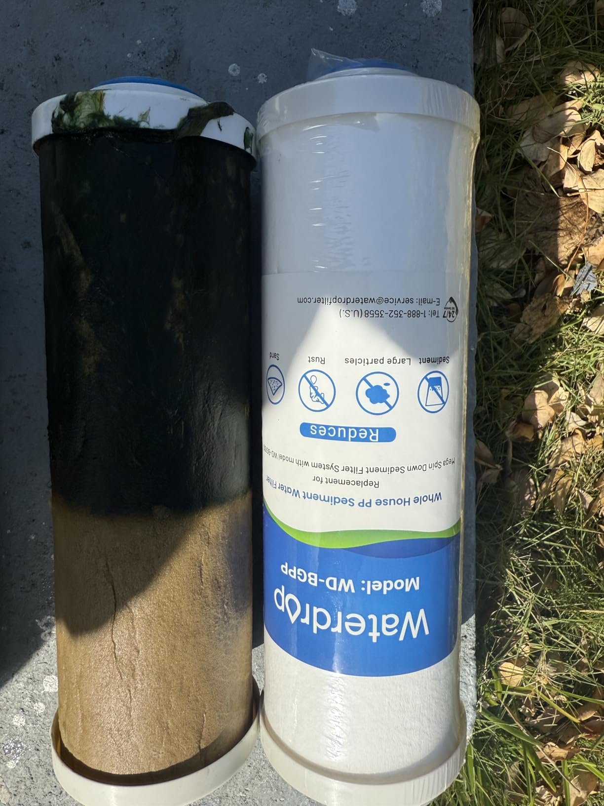 FRIZZLIFE 40/100 Micron Spin Down Sediment Water Filter with Pressure Display and Built-in Scraper, Reusable and Flushable Whole House Pre-Filtration System, 1