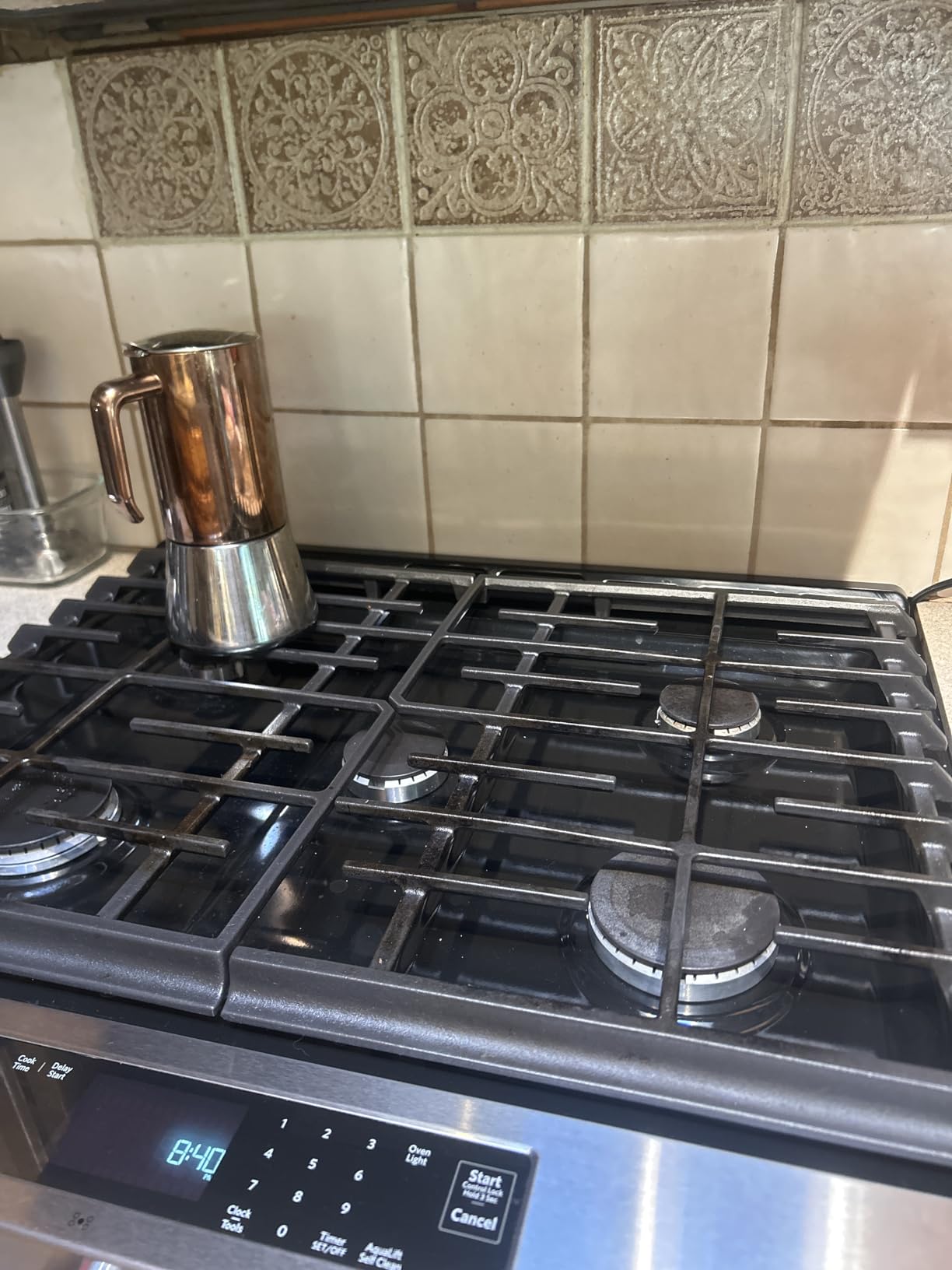 FIAMMA & FERRO Premium Italian Espresso Maker - 12-Cup (20oz) Stainless Steel Moka Pot, Copper PVD Finish, Induction Compatible, No Aluminum - Customer Photo 1