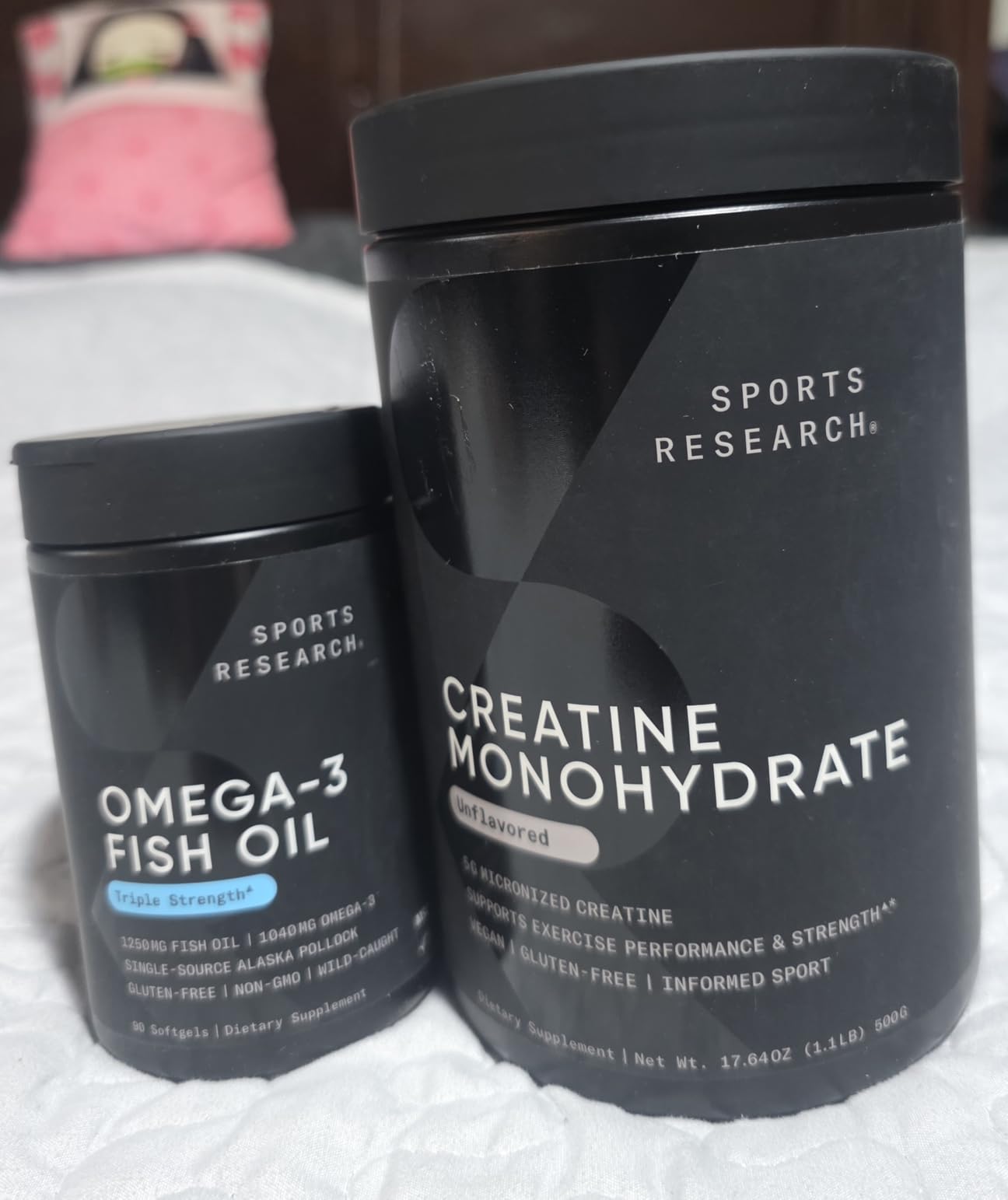 Sports Research® Creatine Monohydrate Powder w/Creapure® - Gain Lean Muscle, Improve Performance, & Support Workout Recovery* - 5g German Creatine · NSF Sport · Easy Mixing - 90 Servings (Unflavored) customer photo 2