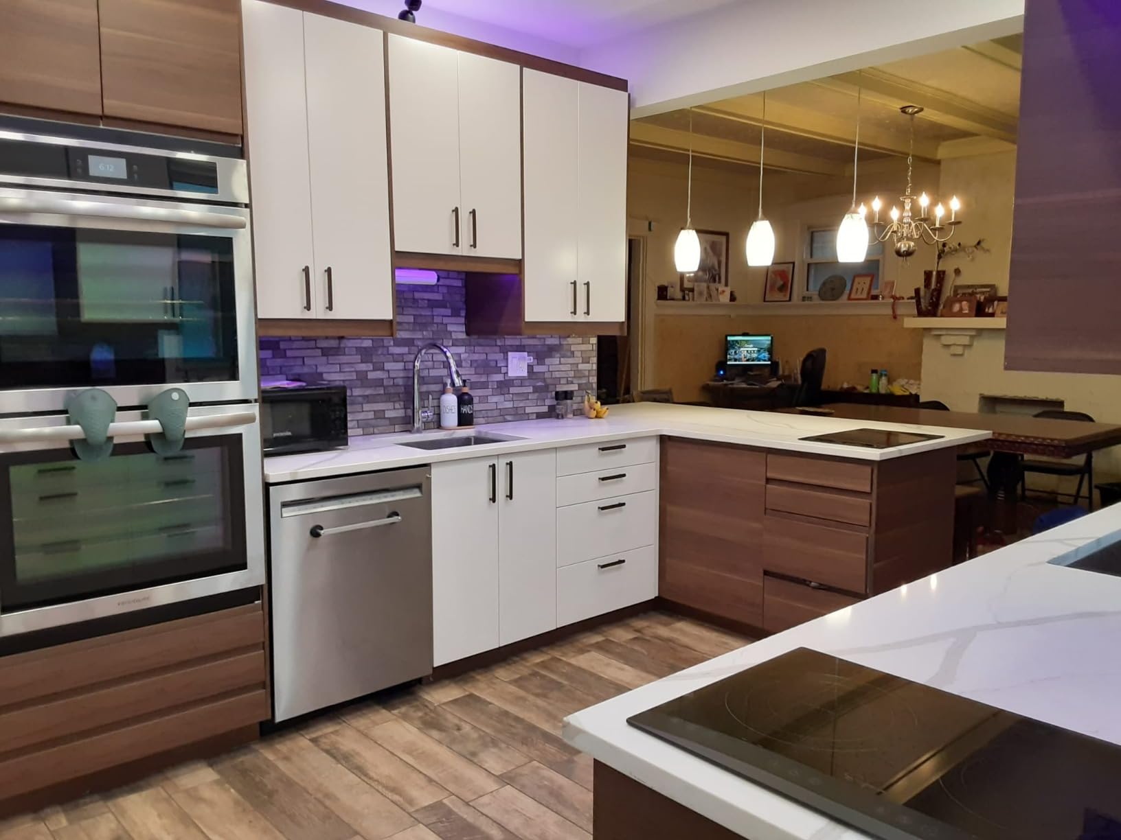 Empava 36 Inch Electric Induction Cooktop Built-In, 5 Zone Smooth Glass Surface, Dual Bridge-Sync, Touch Slider Control, Power Boost, Stop & Go, Timer, Child Lock, Hardwired Kitchen Appliance - Customer Photo 1