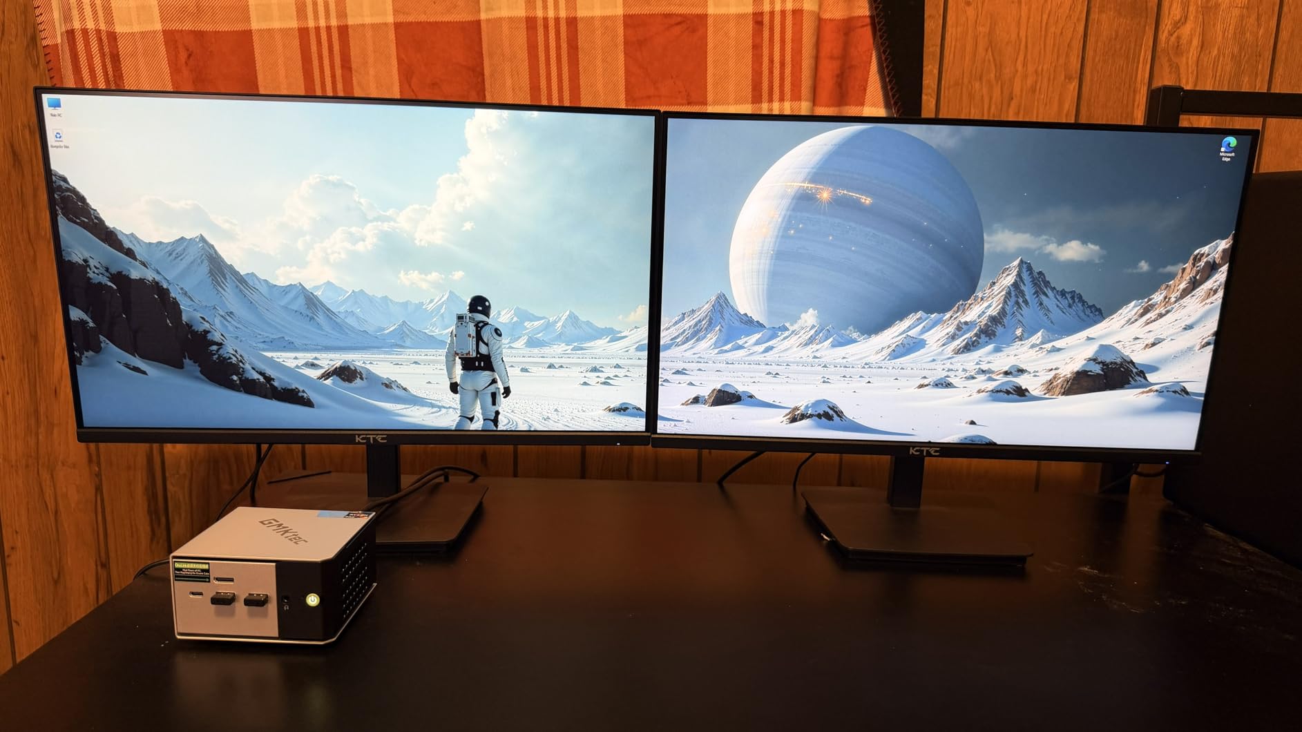 GMKtec M8 Desktop Computer AMD Ryzen PRO 6650H (6C/12T 4.50Ghz) Dual NIC LAN 2.5GbE, 16GB LPDDR5 RAM + 512GB Hard Drive PCle SSD, Oculink, USB4, HDMI, USB-C customer photo 1