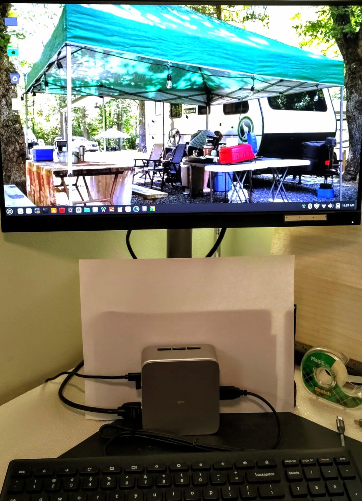 GMKtec M8 Desktop Computer AMD Ryzen PRO 6650H (6C/12T 4.50Ghz) Dual NIC LAN 2.5GbE, 16GB LPDDR5 RAM + 512GB Hard Drive PCle SSD, Oculink, USB4, HDMI, USB-C customer photo 2