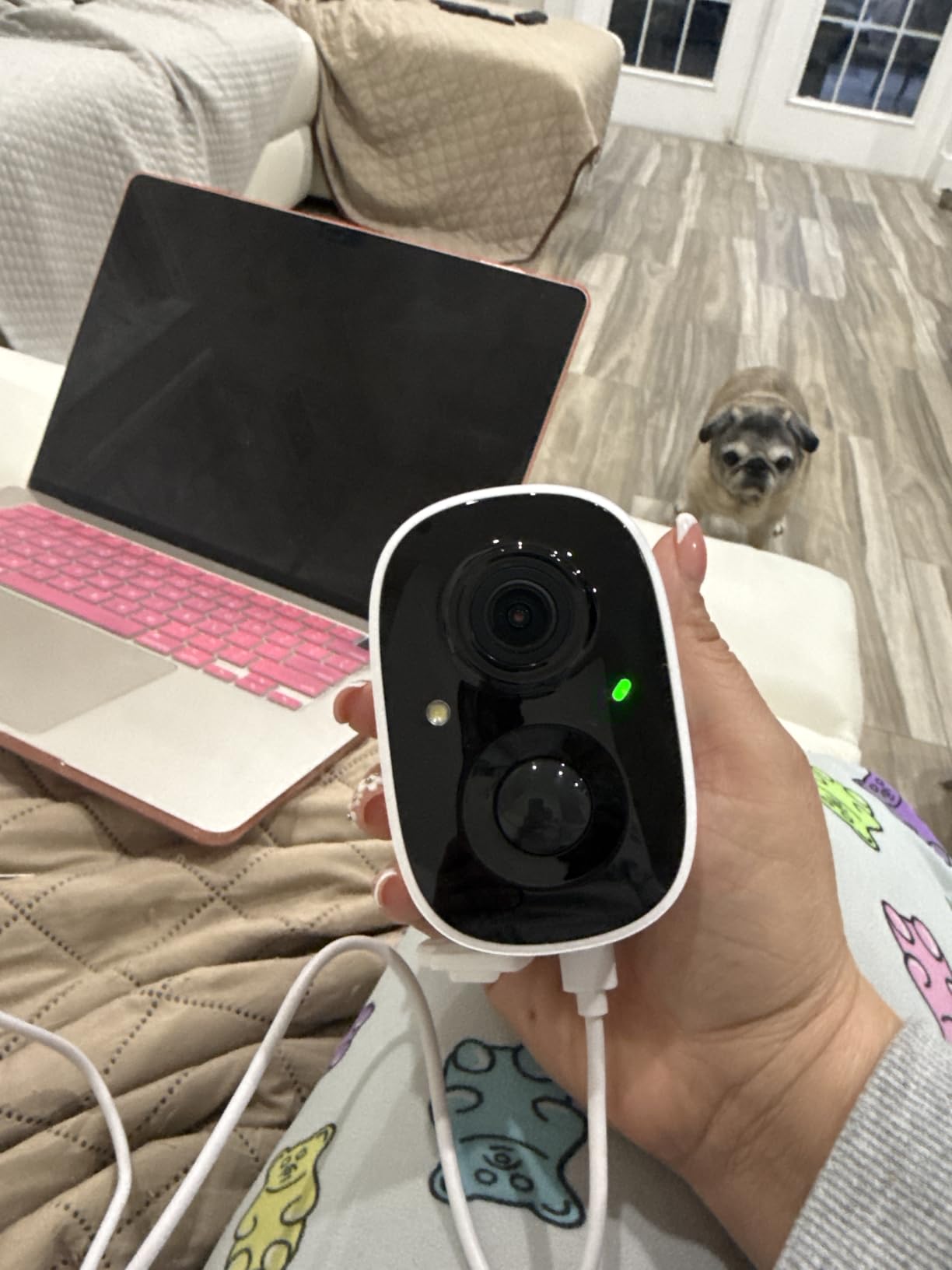 GMK Security Cameras Wireless Outdoor 4 Pack, 2K Battery Powered Cameras for Home Security, Color Night Vision, Motion Detection, 2-Way Talk, IP65 Waterproof, Remote Access, Cloud/SD Storage customer photo 2