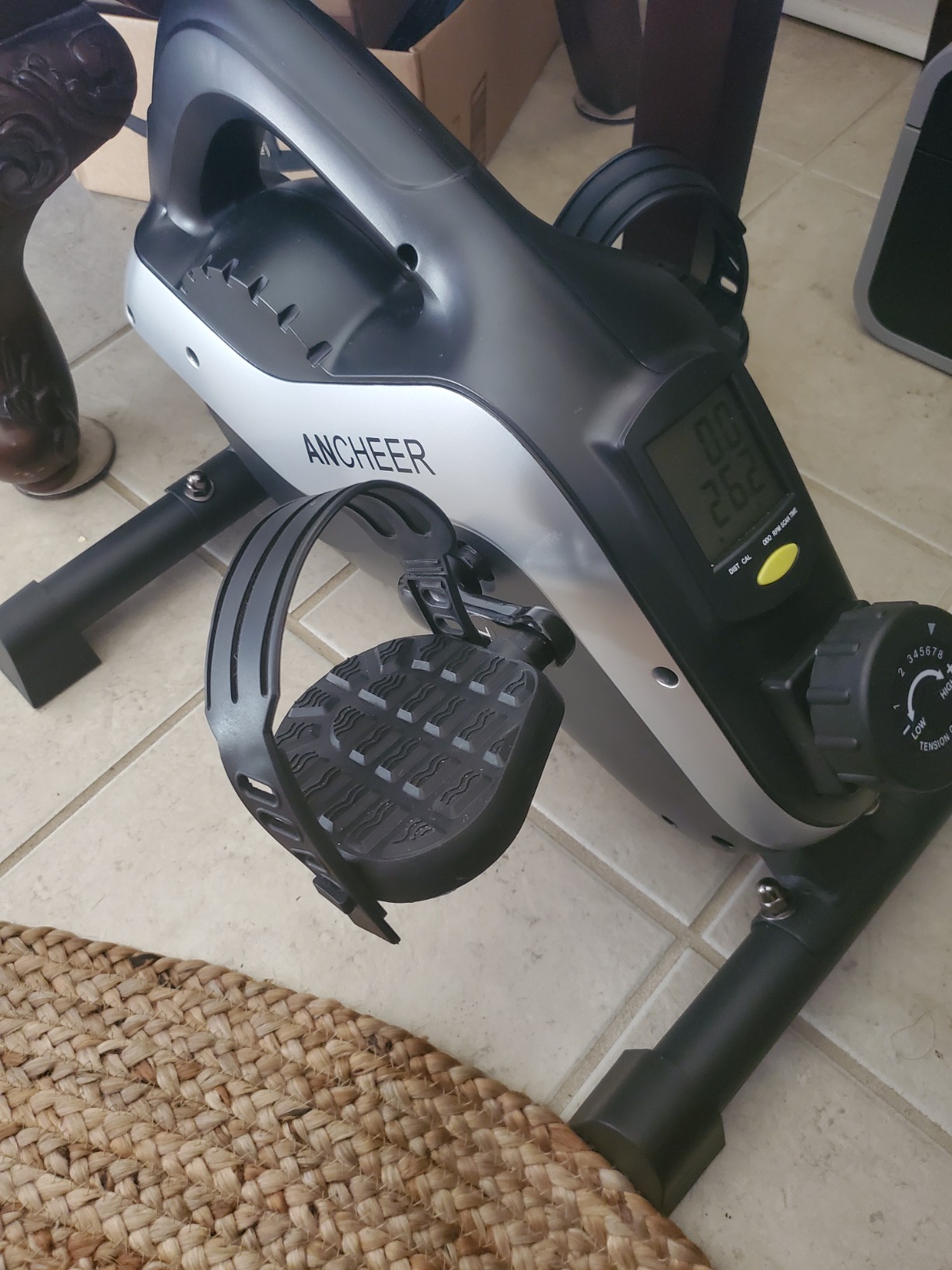 ANCHEER Elliptical Exercise Machine, Elliptical Trainer for Home Gym Exercise Equipment 500Lbs Max Weight Ultra-Silent Elliptical Machine, 14 & 8 Resistance Levels customer photo 1