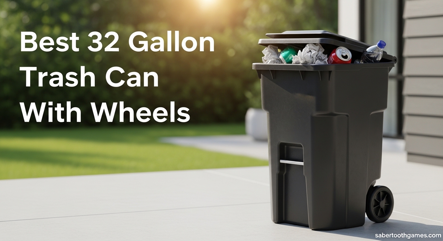 Best 32 Gallon Trash Can With Wheels