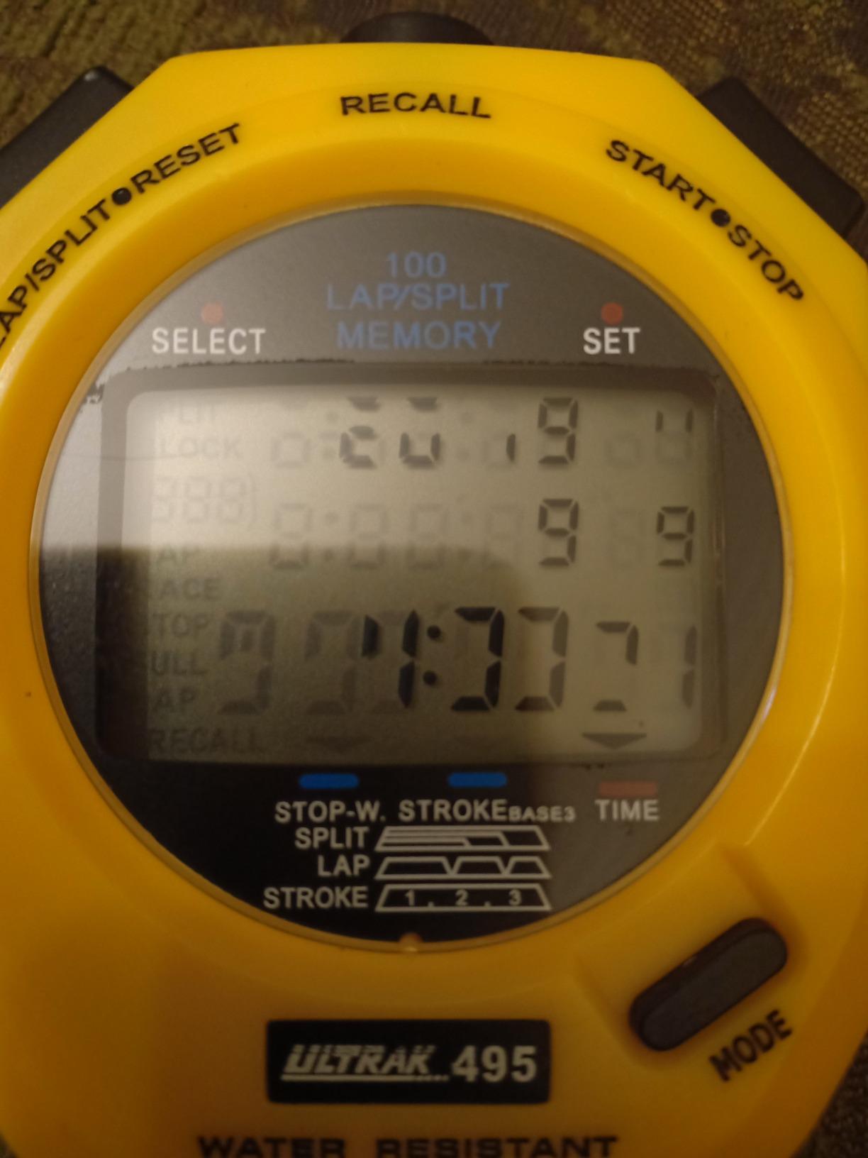Ultrak 100 Lap Memory Timer, Black customer photo 2