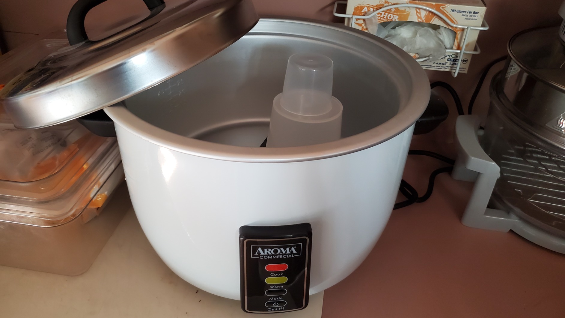 Aroma Housewares 60-Cup (Cooked) (30-Cup UNCOOKED) Commercial Rice Cooker (ARC-1033E),White customer photo 1