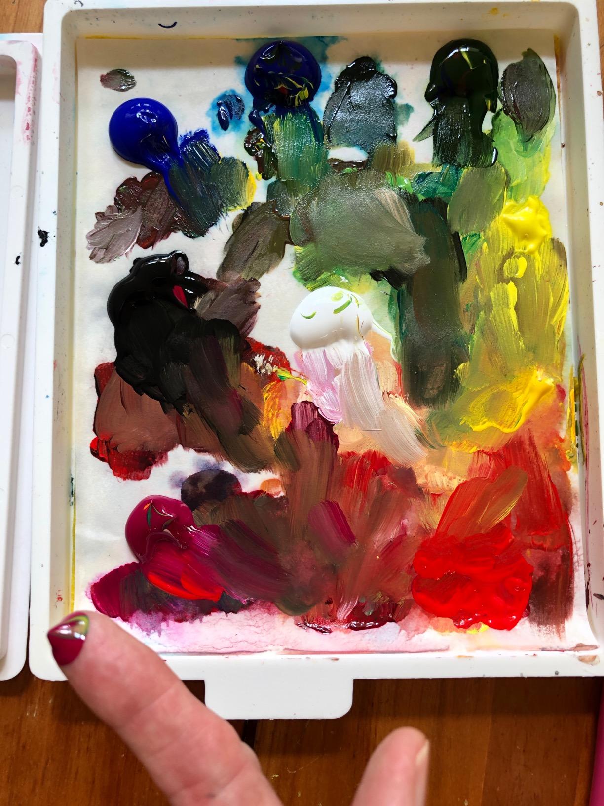 Masterson Sta-Wet Handy Palette, 8.5in x 7in Airtight Stay Wet Palette, Keeps Wet Paint Fresh for Days, Acrylic Painting Palette with Lid, Seal, Perfect for Miniature Painting, Made in USA customer photo 2