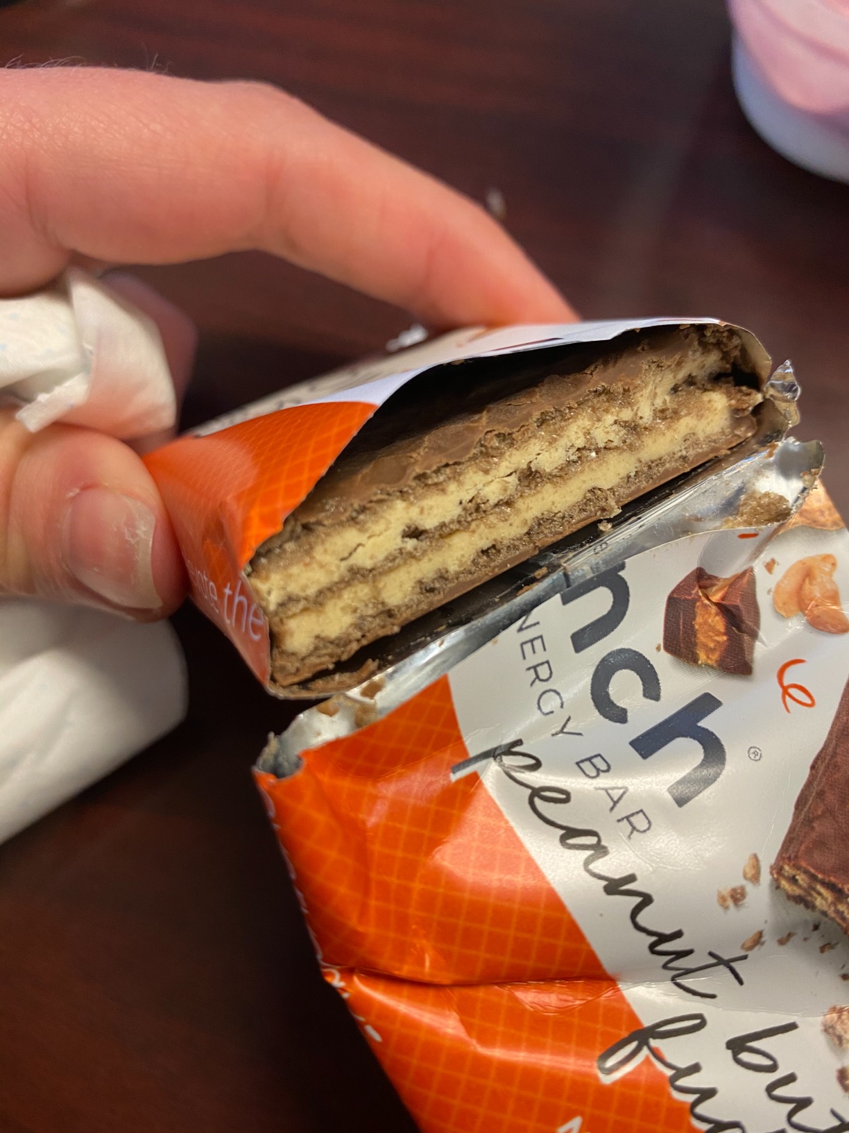Power Crunch Protein Wafer Bars, High Protein Snacks with Delicious Taste, Peanut Butter Fudge, 1.4 Ounce (12 Count) customer photo 2