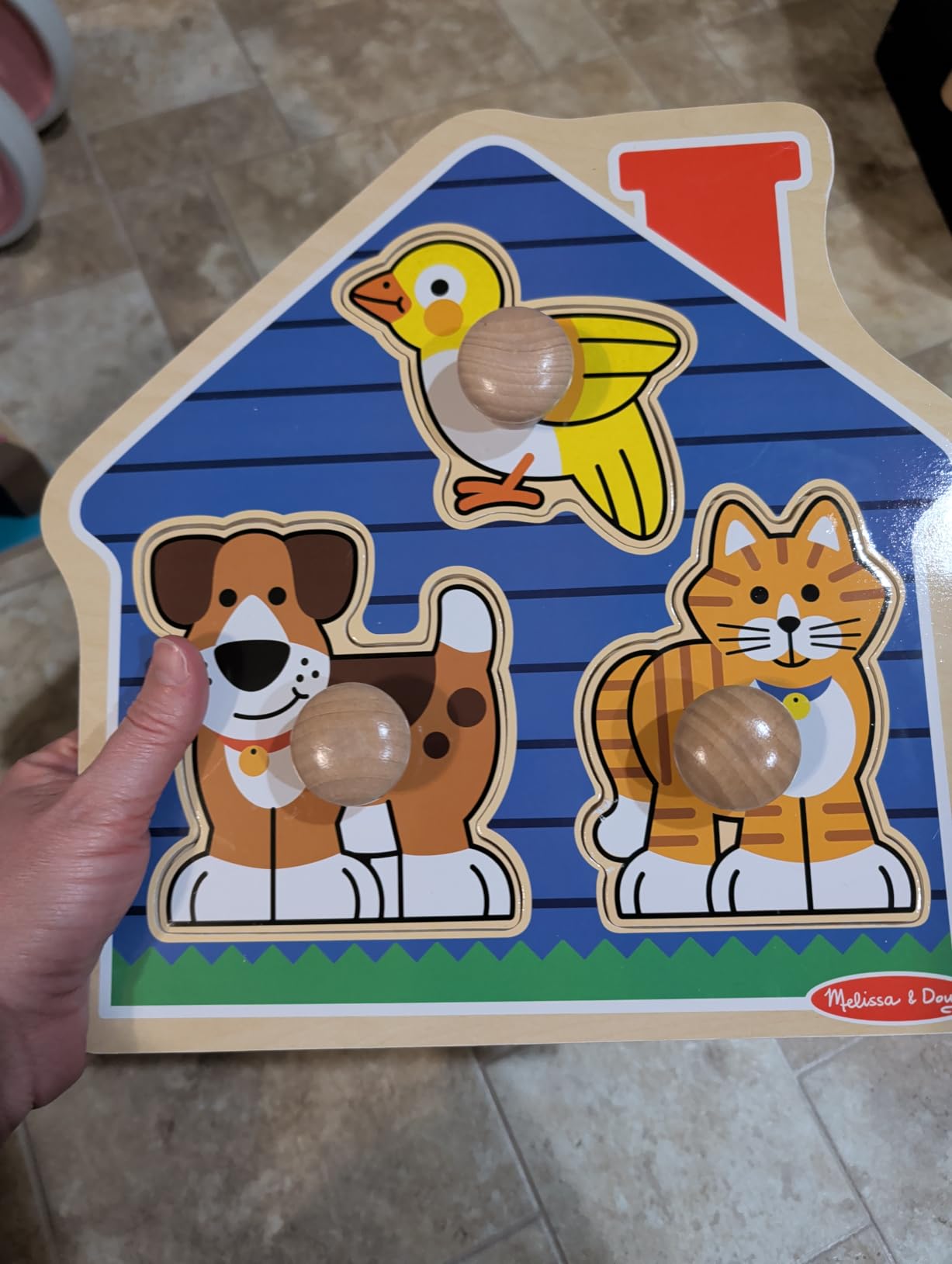 Melissa & Doug Pets Jumbo Peg Wooden Puzzle customer photo 1