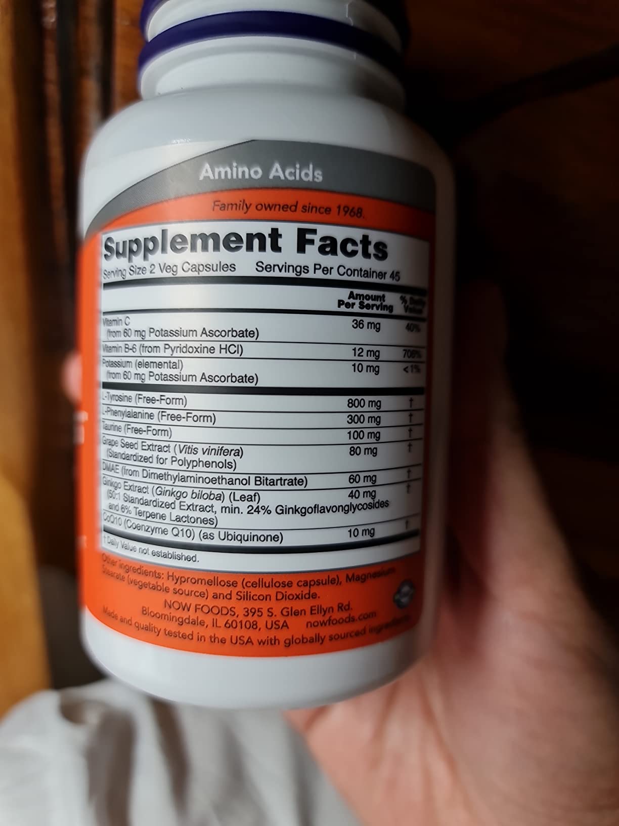 NOW Foods Supplements, True Focus with Amino Acids, Ginkgo, DMAE + CoQ10 and Grape Seed Extract, 90 Veg Capsules customer photo 2