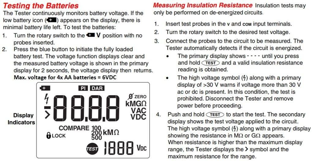 Fluke 1507 Digital Megohmmeter Insulation Resistance Tester, for Advanced Industrial and Electrical Insulation Testing customer photo 1