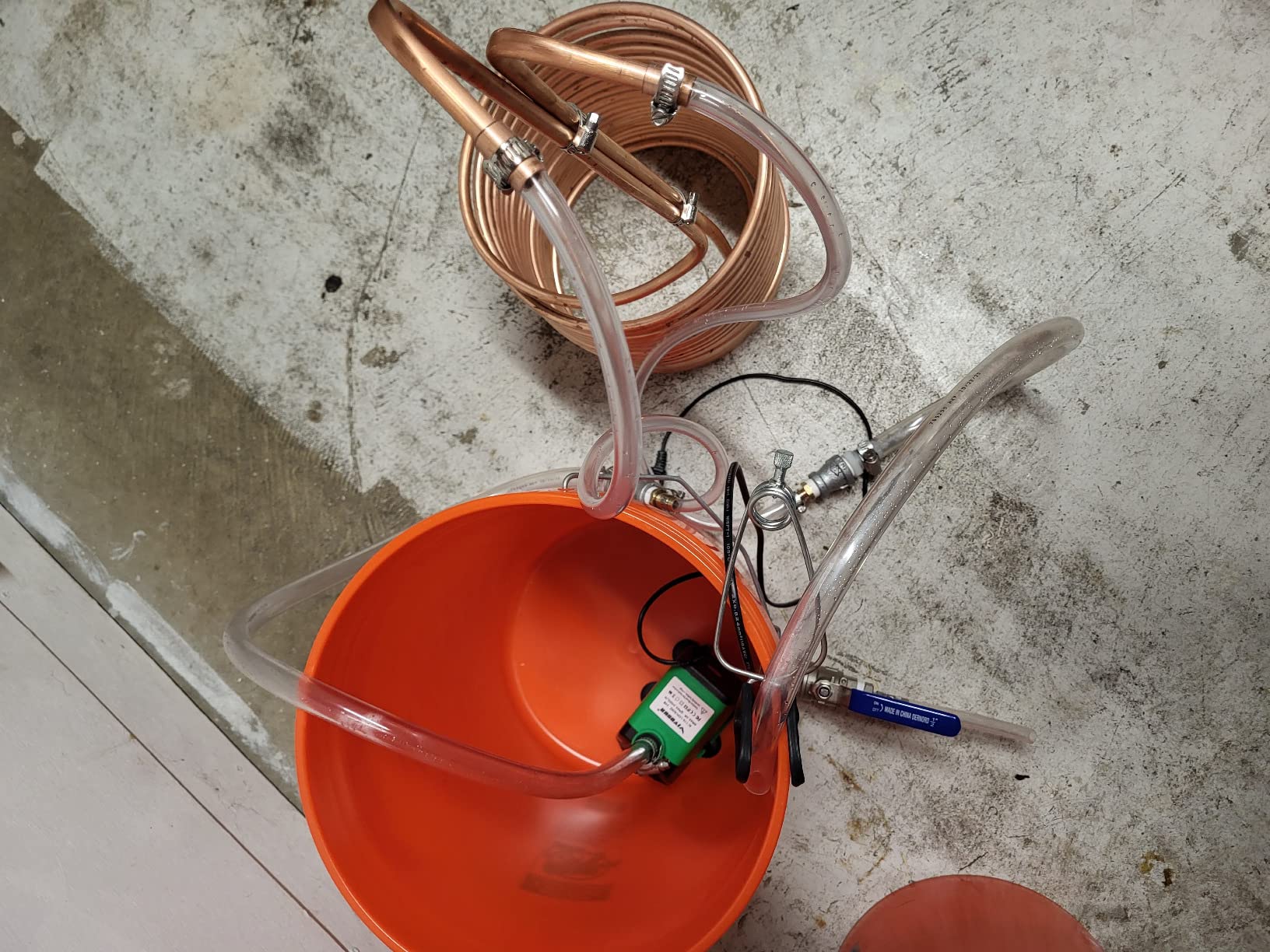 Home Brew Stuff Copper Immersion Wort Chiller 50' X 3/8