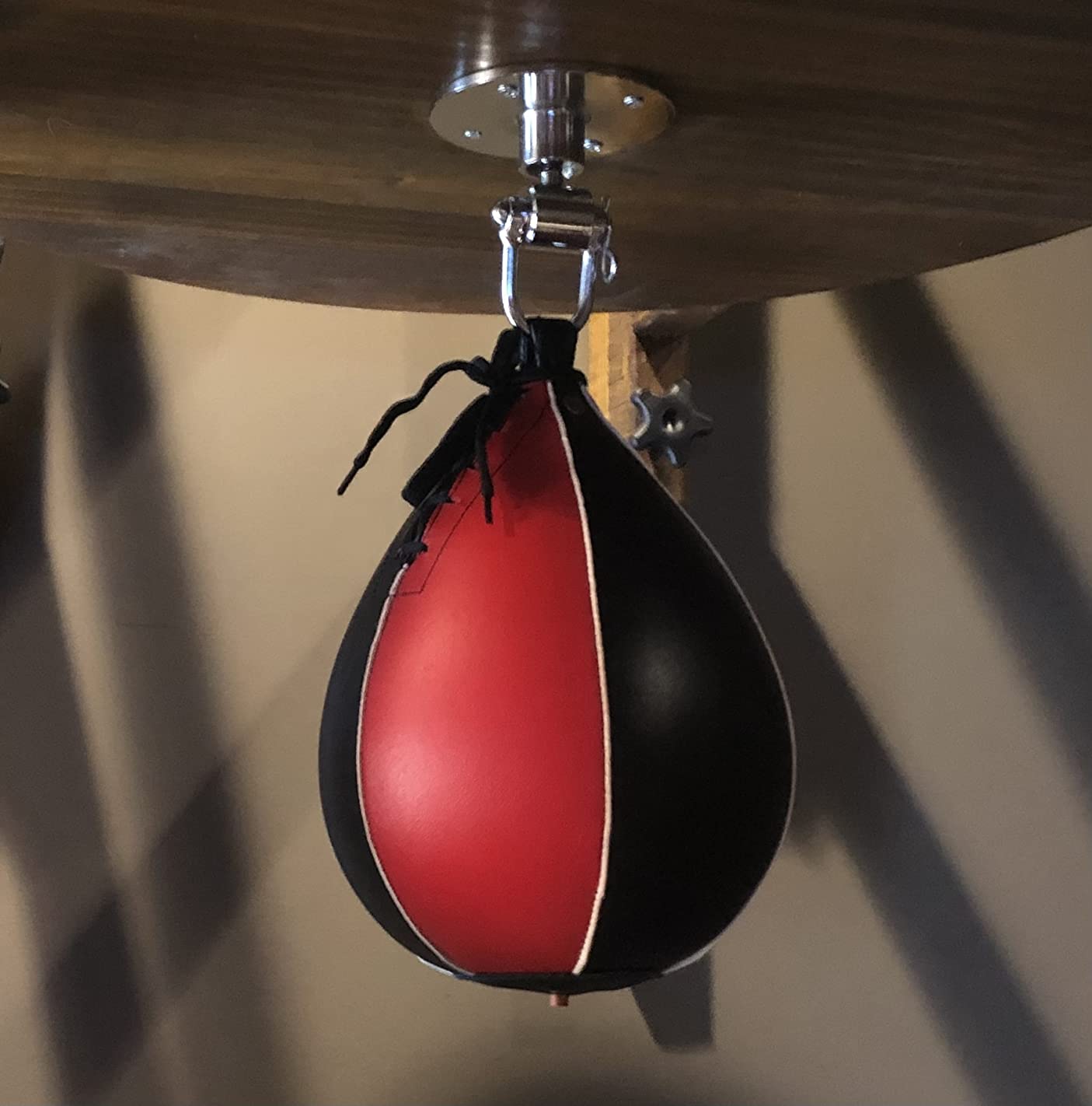 Pro Impact Genuine Leather Speed Bag - Pear Shaped Hanging Ball for Boxing, MMA & Muay Thai customer photo 1