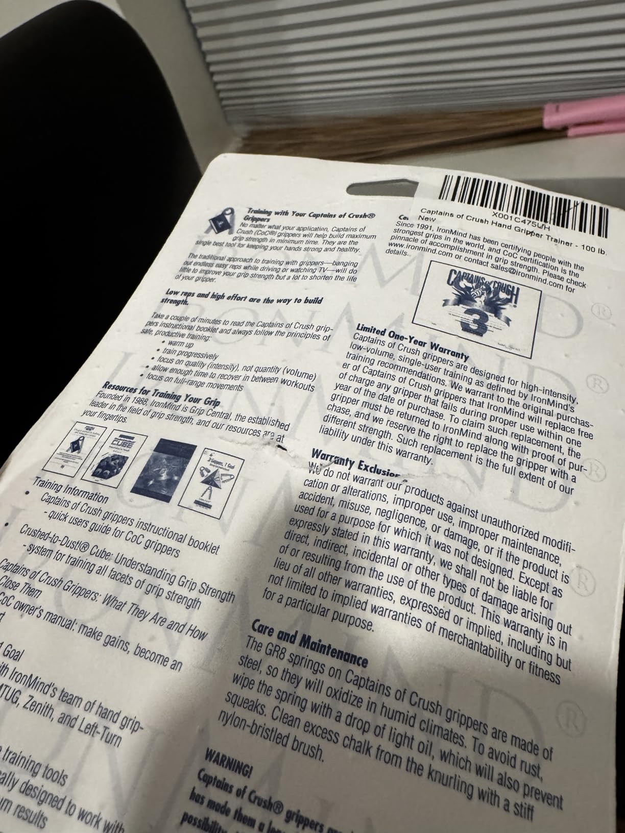 IronMind Captains of Crush (CoC) Hand Gripper - The Gold Standard of Grippers | The World's Leading Hand Strengthener customer photo 2