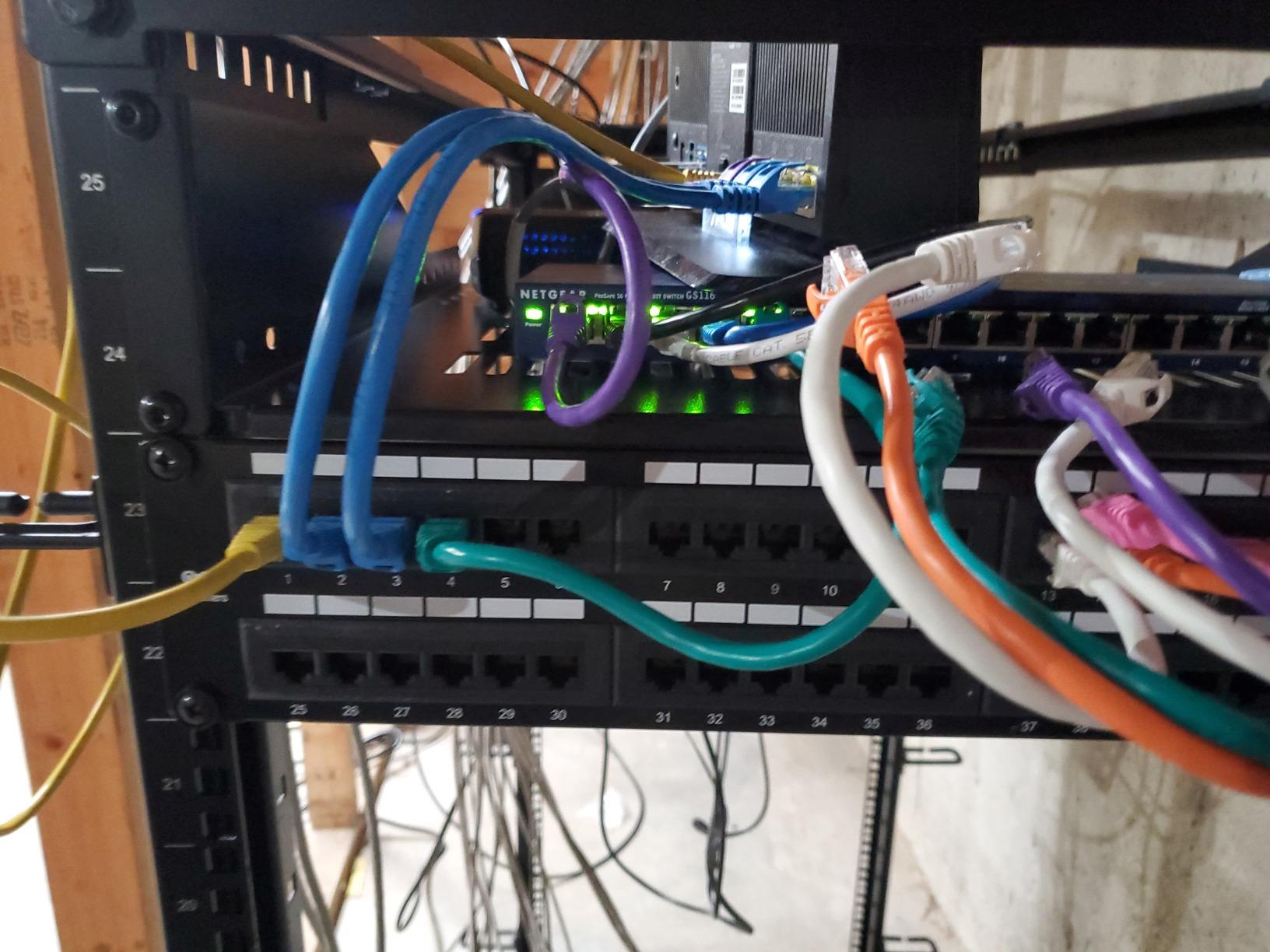 Cable Matters [UL Listed] 48 Port Patch Panel Rackmount or Wall Mount 19-Inch, 2U Cat6 Network Patch Panel for 10 Gigabit Ethernet, 110 or Krone Impact Tools Compatible customer photo 2