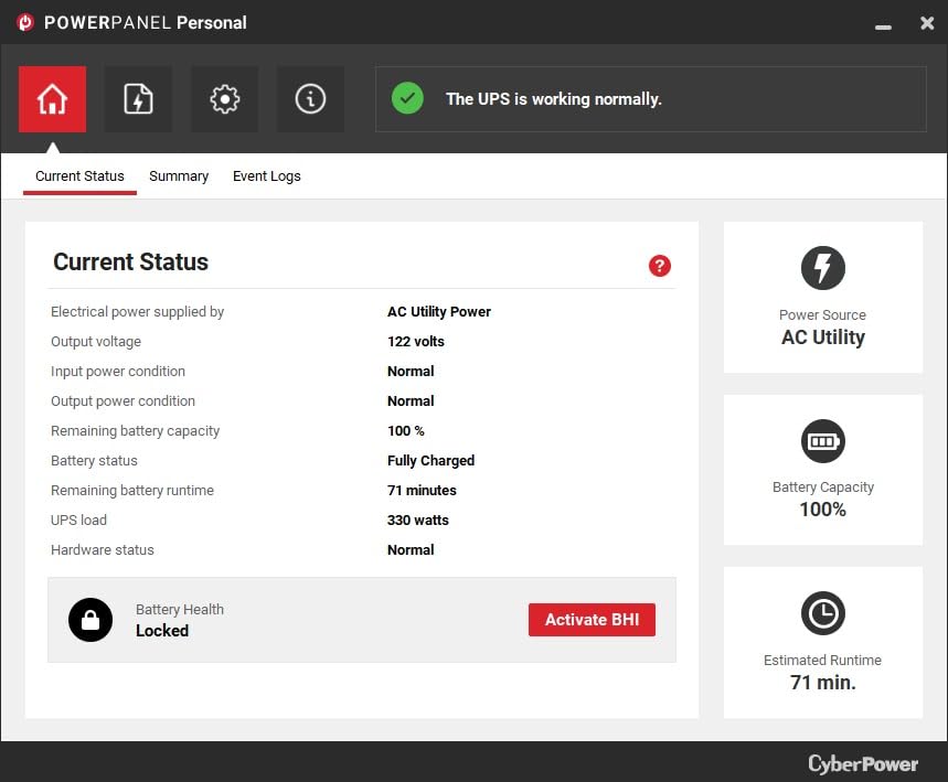 CyberPower PR1500LCD Smart App Sinewave UPS System, 1500VA/1500W, 8 Outlets, AVR, Mini-Tower customer photo 1