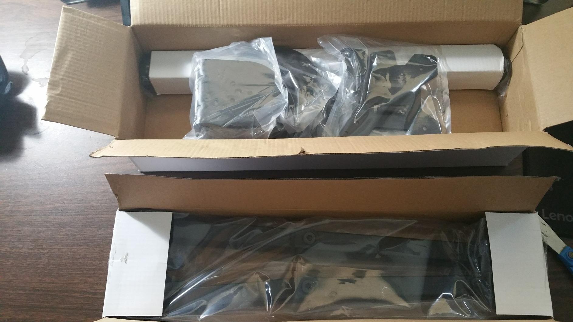 VIVO Dual Monitor Desk Mount, Holds 2 Computer Screens up to 30 inches and 22lbs Each, Heavy Duty Fully Adjustable Steel Stand with C-Clamp and Grommet, Black, STAND-V002 customer photo 1