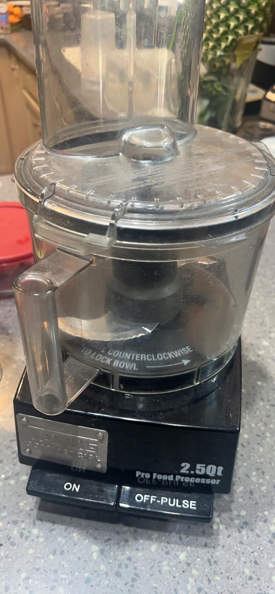 Waring Commercial Food Processor, 2.5 Quart Capacity, 3/4 Horsepower Motor, Vegetable Chopper for Professional Kitchens, WFP11S customer photo 1