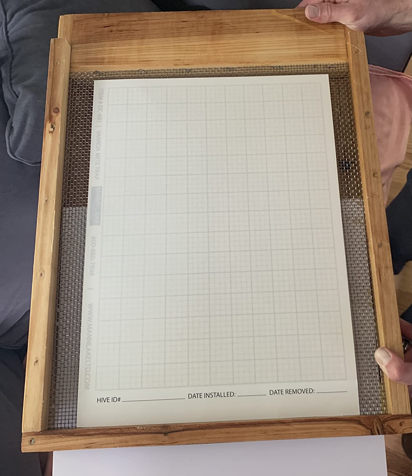 Mann Lake Mite Sticky Board, Precision Mite Monitoring for Hives, Results After 24 Hours, Chemical-Free Treatment Guidance, Seasonal Effectiveness customer photo 1