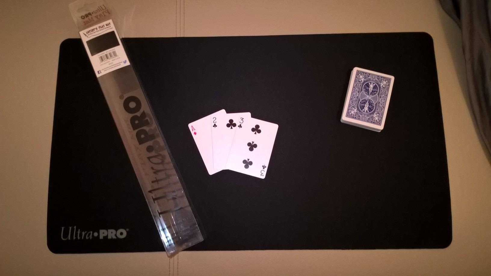Ultra PRO Playmat for Card Games and Workstations, Solid Black, 84082 customer photo 2