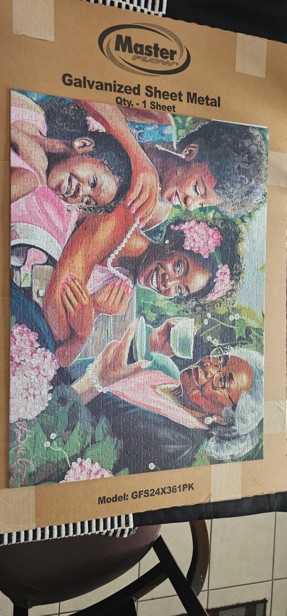 Puzzle Presto Peel & Stick Saver: The Original and Still the Best Way to Preserve Your Finished Puzzle! - 6 Adhesive Sheets and 2 Adhesive Hangers customer photo 1