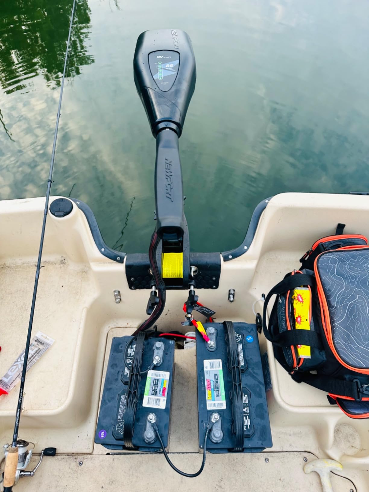 Newport NV-Series Thrust Saltwater Transom Mounted Trolling Electric Trolling Motor w/LED Battery Indicator customer photo 1