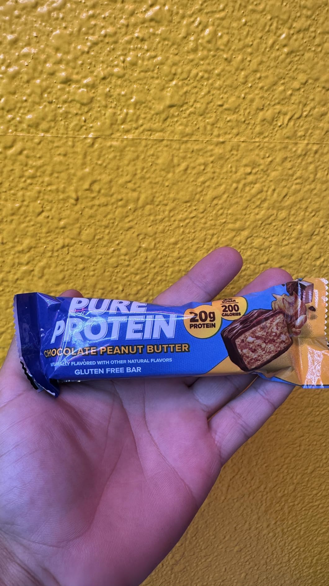 Pure Protein Chocolate Peanut Butter Protein Bars - 20g Protein, 3g Sugar, 190 Calories (12 count) Low Sugar* High Protein Snack - Gluten Free - Perfect for a Healthy Snack customer photo 2