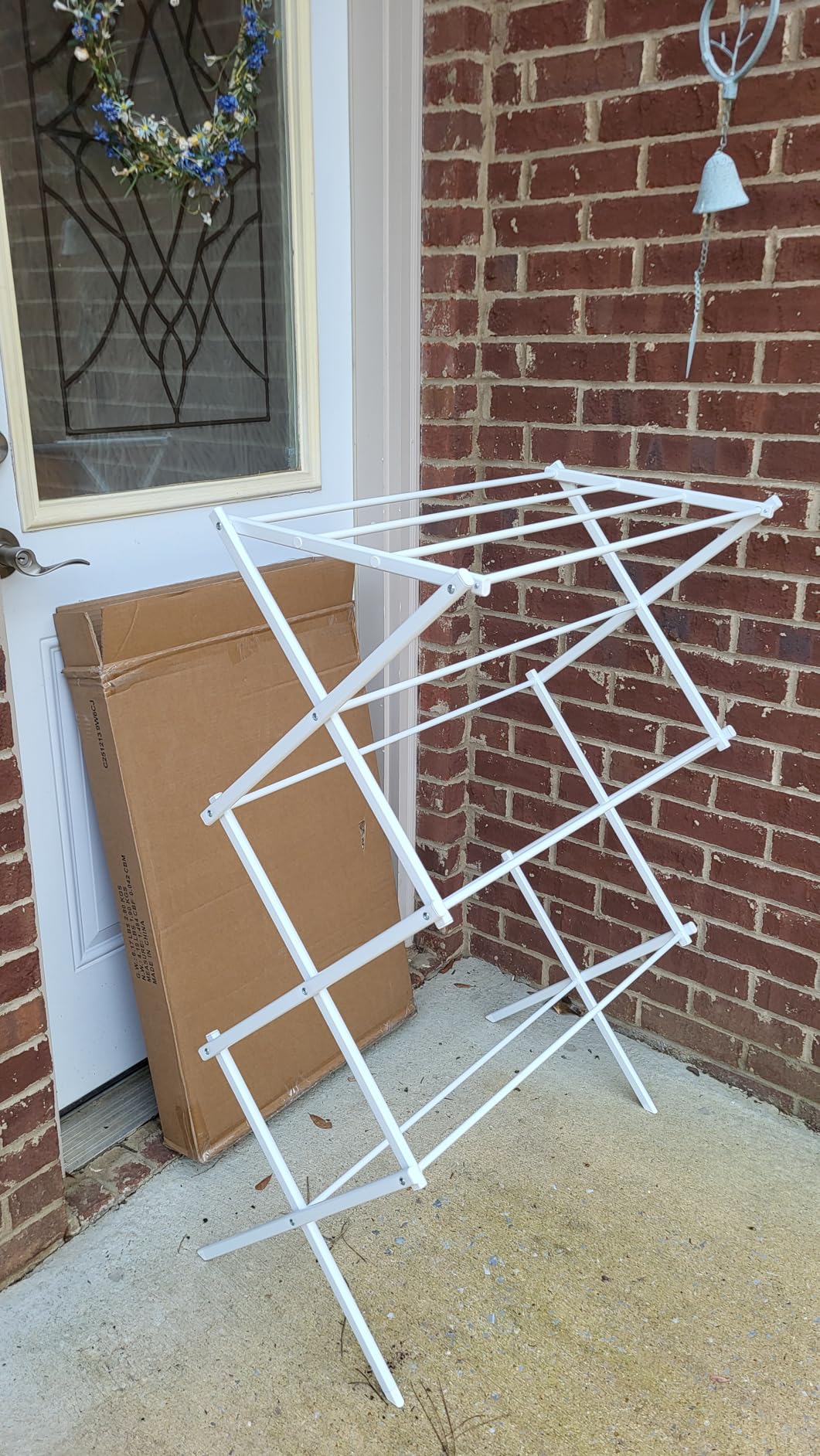 Amazon Basics Foldable Portable Clothes Drying Rack for Indoor Air Drying, Collapsible Design, 14.5