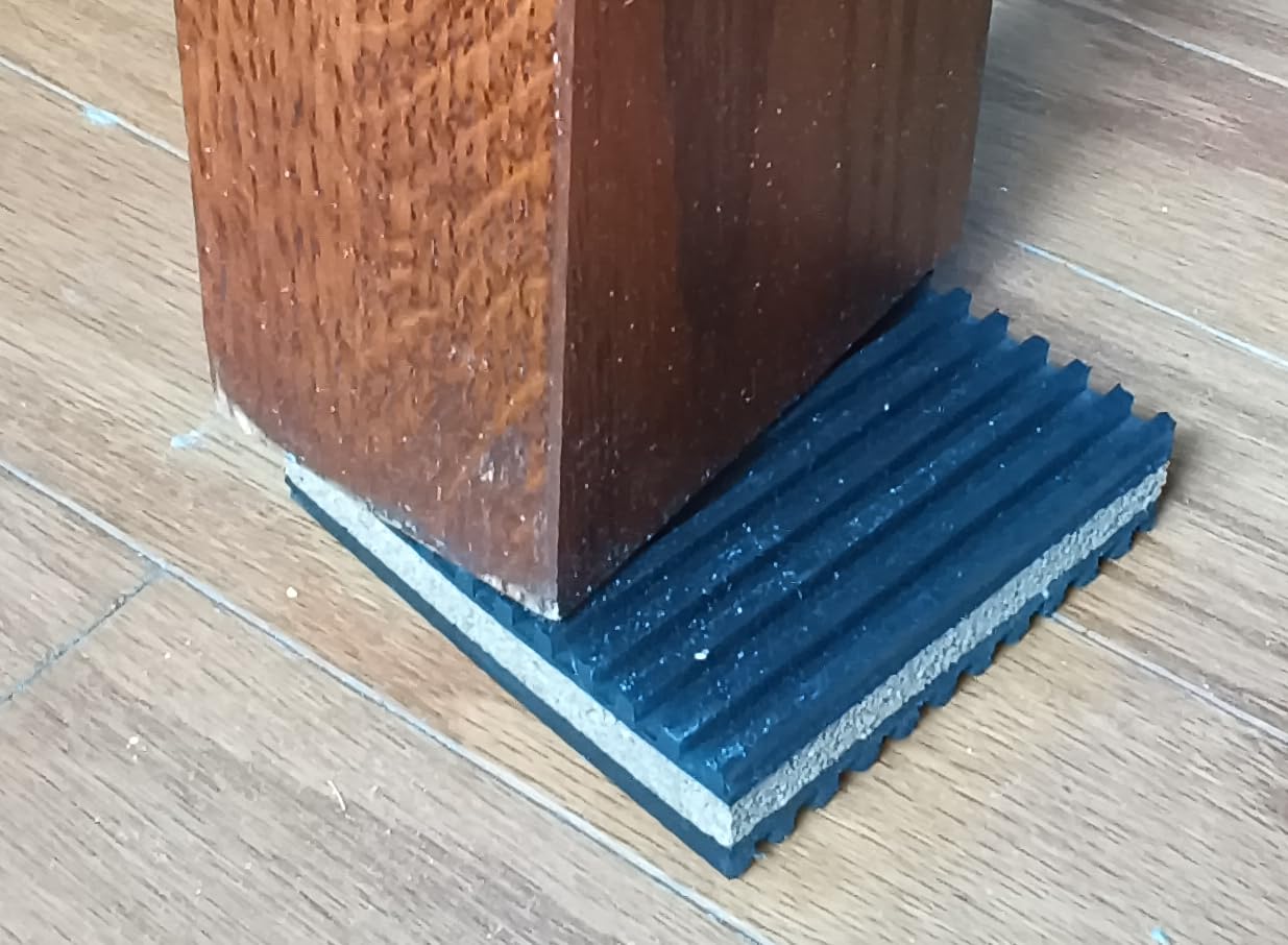 PneumaticPlus Anti Vibration Rubber & Cork isolation pads, Pack of 4 (3