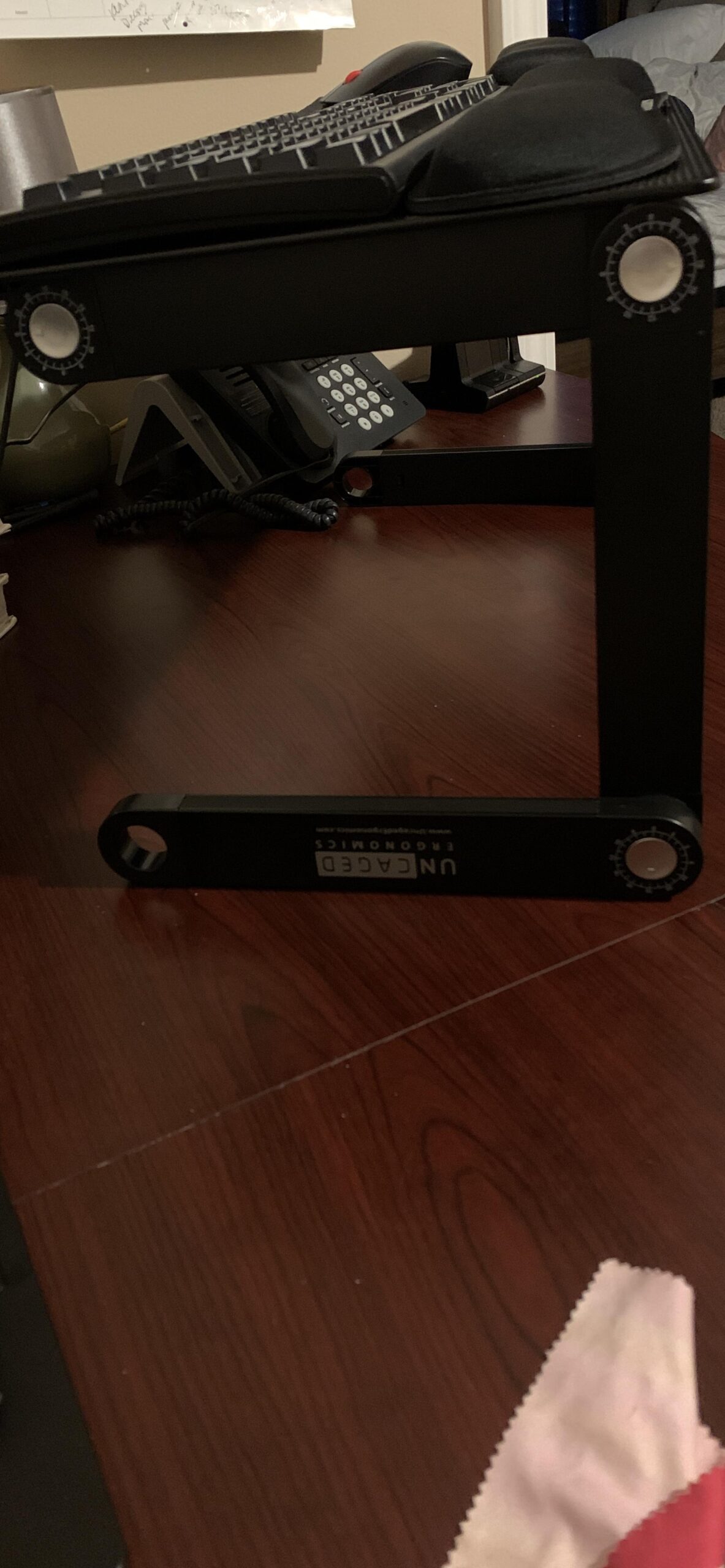 Uncaged Ergonomics WorkEZ Adjustable Computer Keyboard Stand for Desk, Keyboard & Mouse Riser, Ergonomic Portable Stand for Desktop, Computer Keypad Riser for Desk customer photo 1