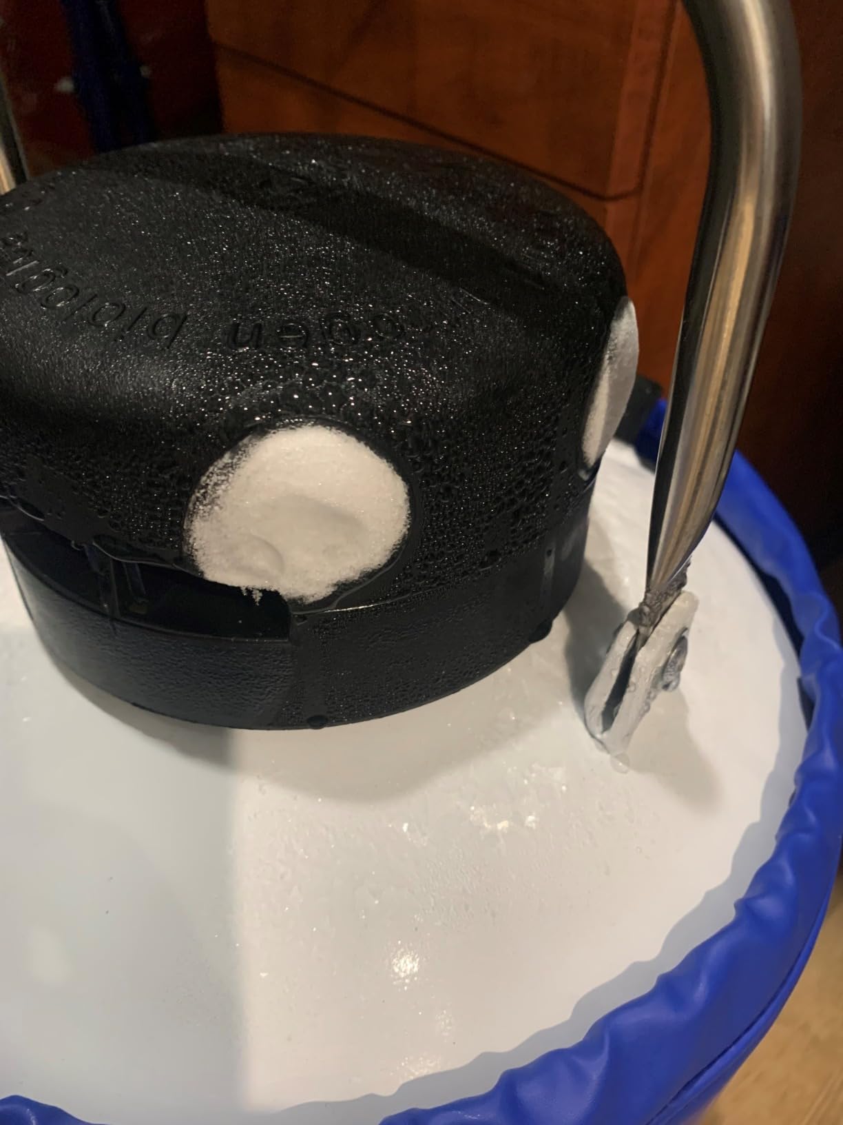 CGOLDENWALL 6L Cryogenic Container Liquid Nitrogen LN2 Tank Dewar Liquid nitrogen dewar Aluminum Alloy with 6 Canisters and Carry Bag customer photo 1