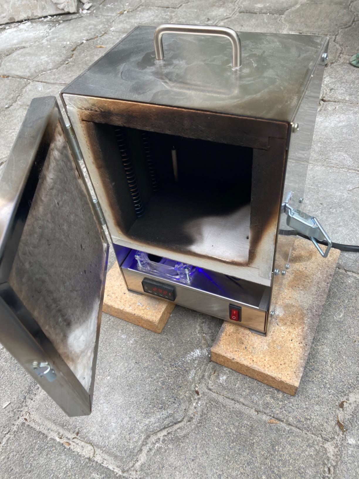 RapidFire Pro-L Portable Digital Kiln Furnace with RapidHeat – 2200°F Electric Jewelry Making, Metal Clay, Enameling, Glass Fusing, Test Firing – Made in USA customer photo 1