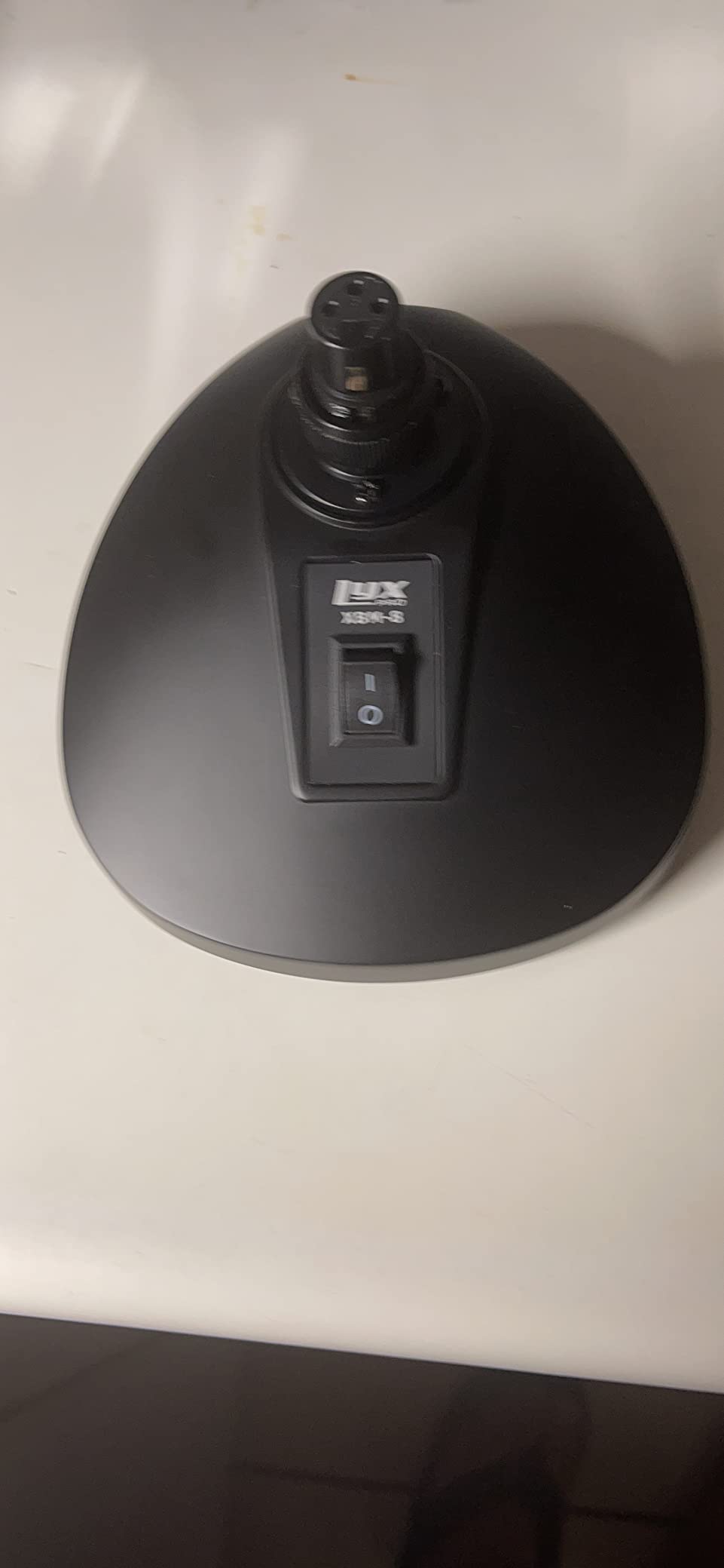 LyxPro XBM-8 Microphone Desktop Base with Built-in XLR Socket for Podium & Gooseneck Microphones Anti-slip Table Top Base On/Off Switch customer photo 2