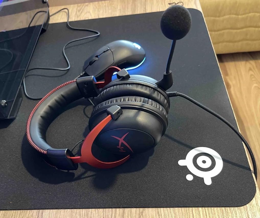 HyperX Cloud II Gaming Headset - 7.1 Surround Sound - Memory Foam Ear Pads - Durable Aluminum Frame - Multi Platform Headset - Works with PC, PS4, PS4 PRO, Xbox One, Xbox One S - Red (KHX-HSCP-RD) customer photo 2