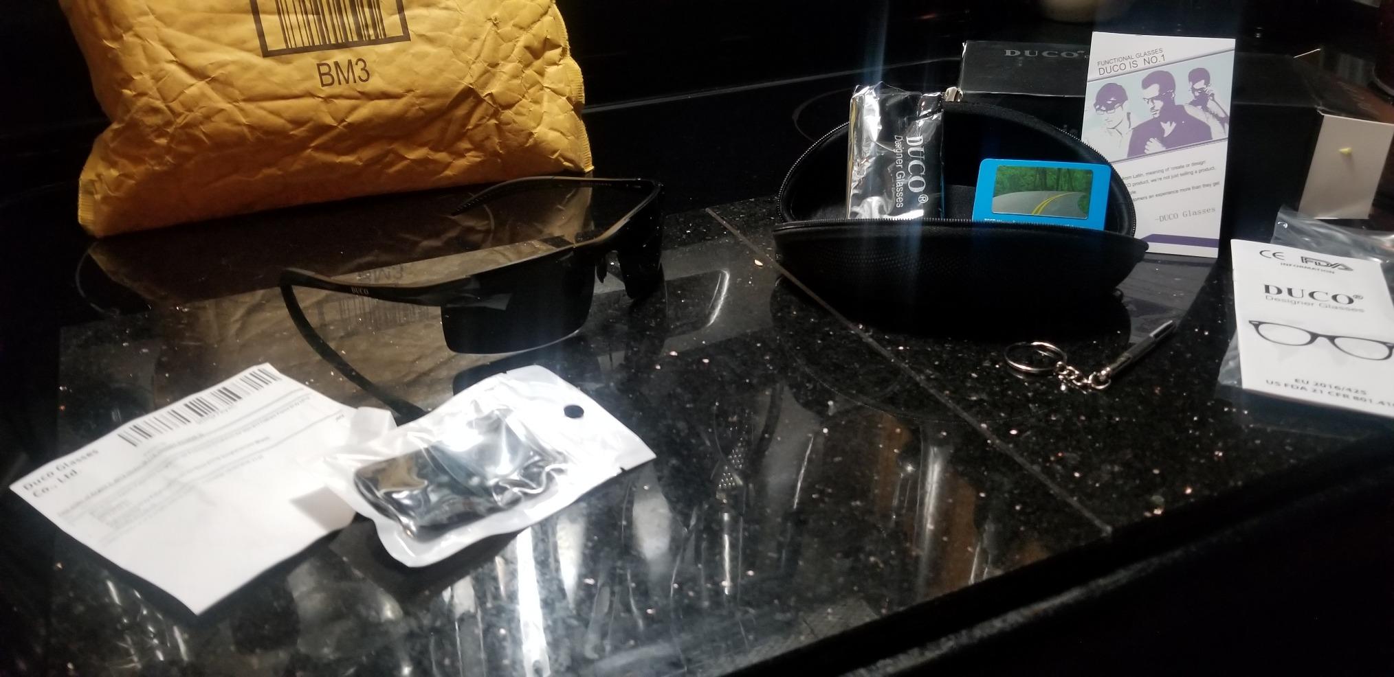 DUCO Mens Sports Polarized Sunglasses UV Protection Sunglasses for Men 8177s customer photo 1