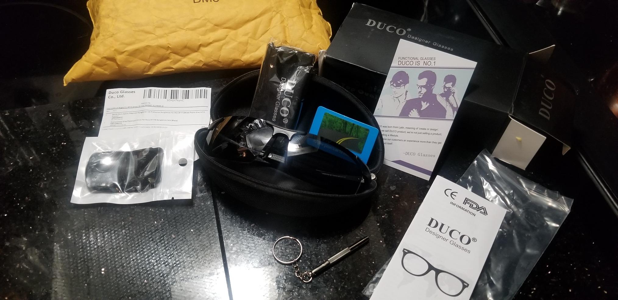 DUCO Mens Sports Polarized Sunglasses UV Protection Sunglasses for Men 8177s customer photo 2