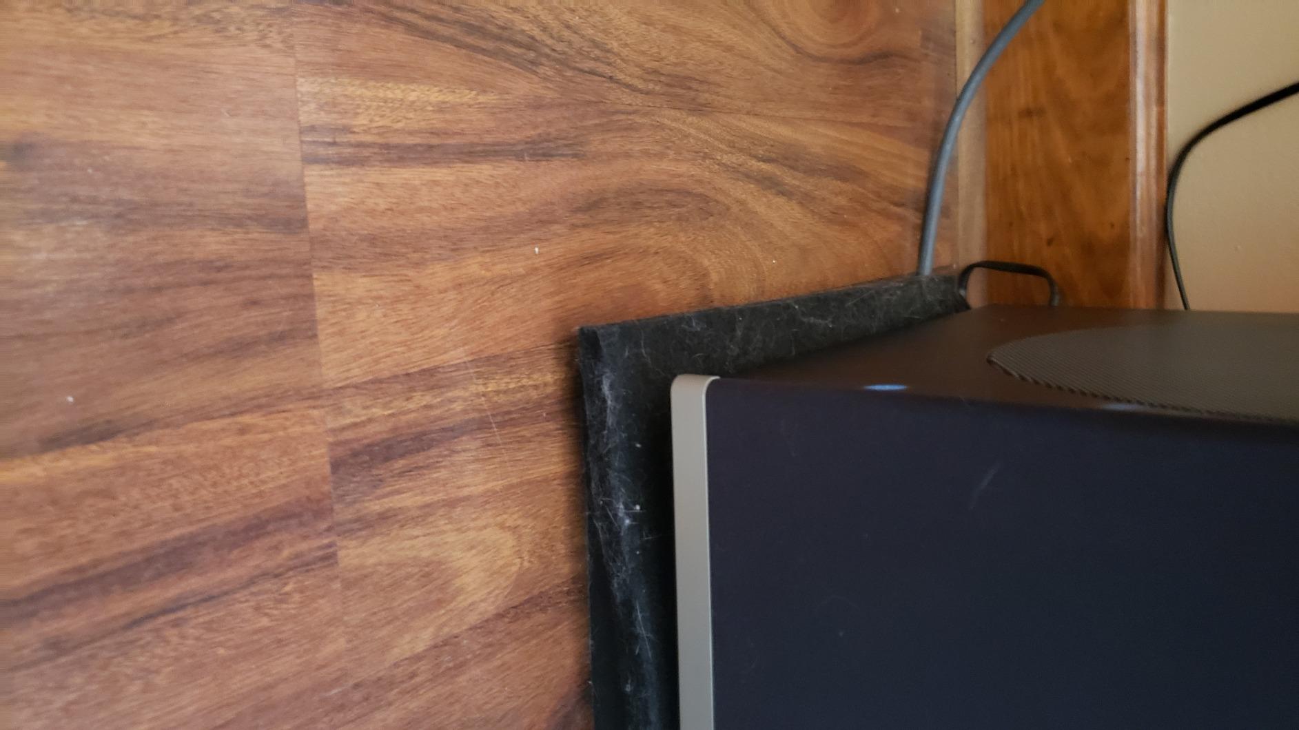 Pyle Sound Dampening Speaker Riser Foam - Audio Acoustic Noise Isolation Platform Pads Recoil Stabilizer w/ Rubber Base Pad For Studio Monitor, Subwoofer, Loud Speakers - PSI21 (22.3 x 15 x 3 Inch) customer photo 2