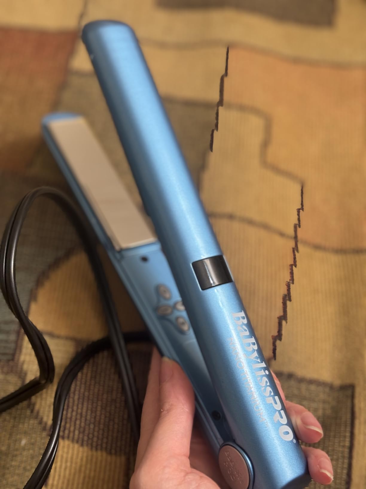 BaBylissPRO Nano Titanium Flat Iron Hair Straightener, Digital Flat Iron for Pro Salon Results, Styling Tool for All Hair Types customer photo 1