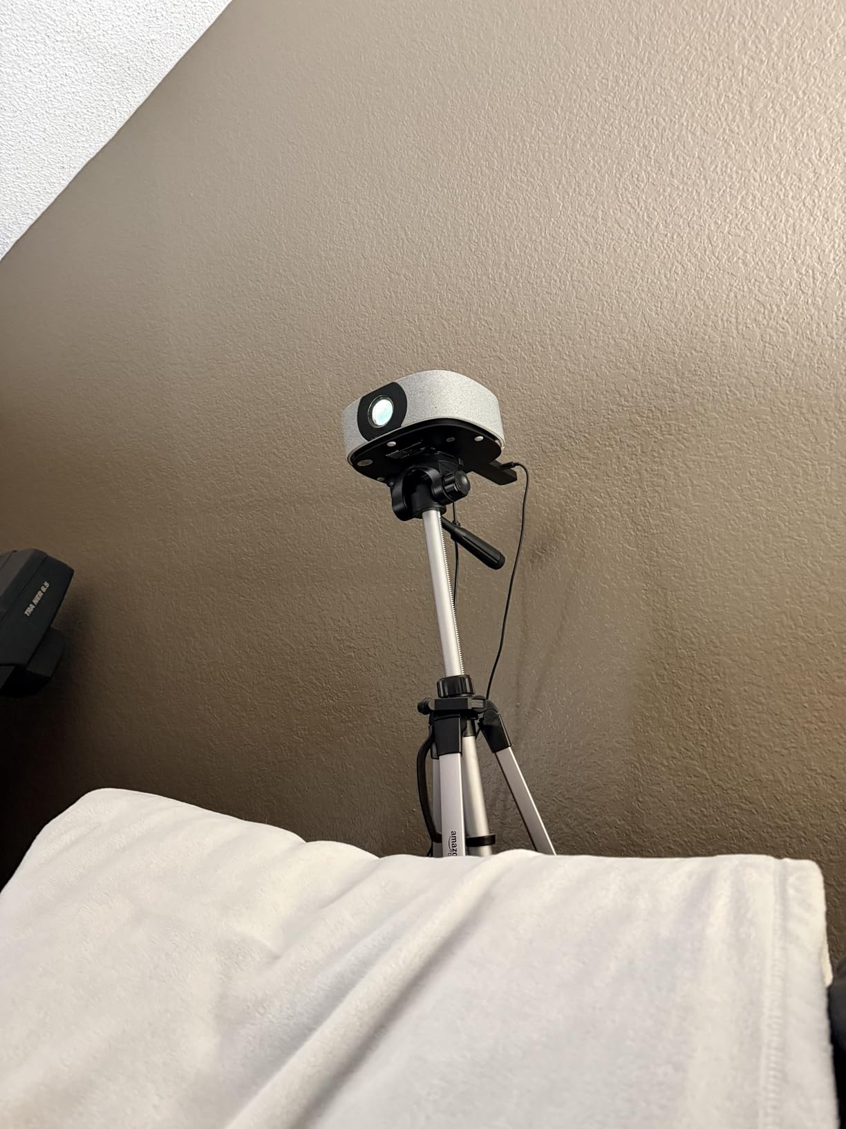 WALI Floating TV Shelf, 2 Tier Glass Projector Shelf for DVD Players, Routers, Game Consoles, Cable Boxes, Living Room Decor, Wall Mount Shelves Hold Up to 17.6lbs (CS202B), 2-Shelf, Black customer photo 2